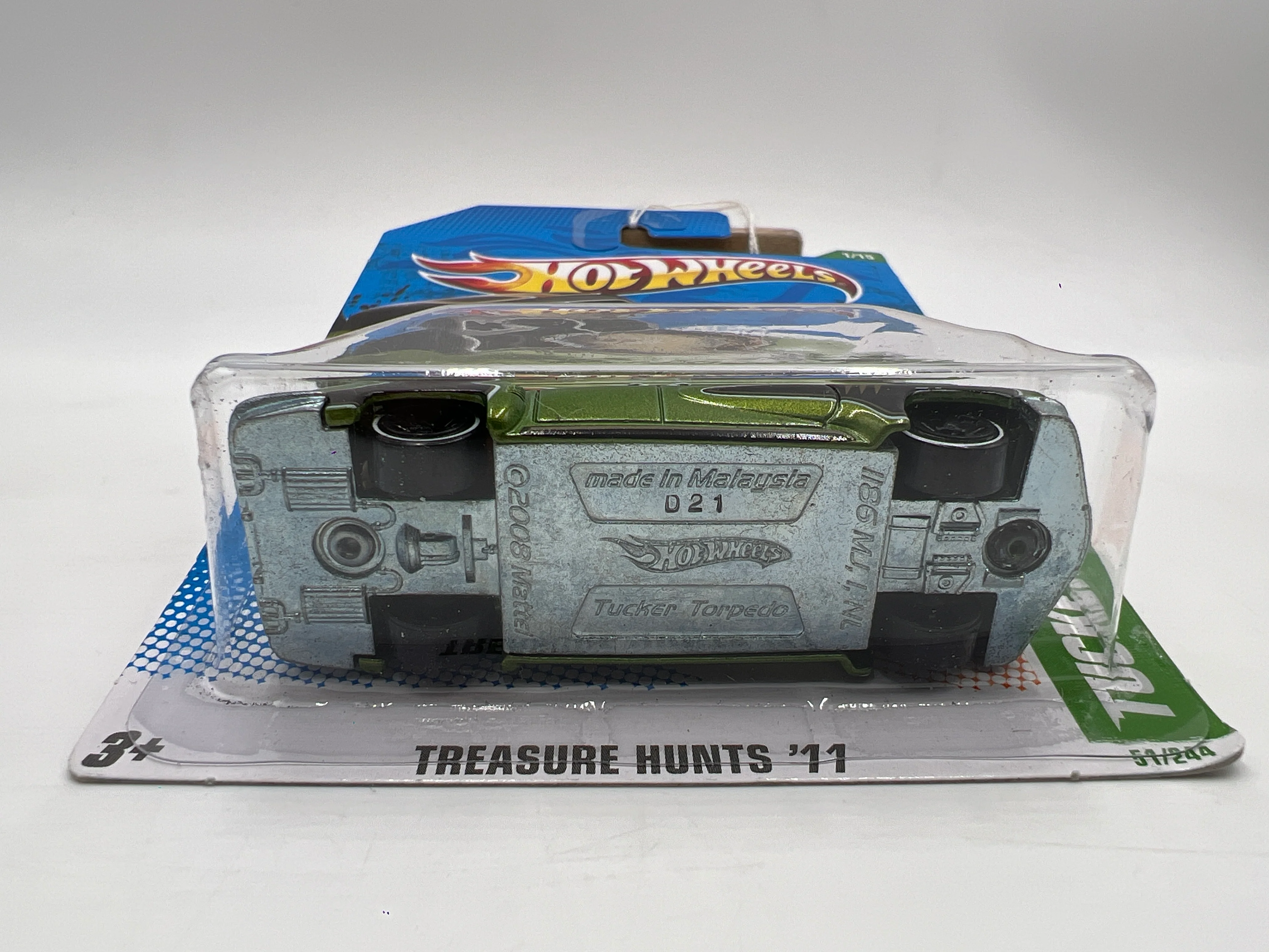 2011 Hot Wheels Treasure Hunts #51 Tucker Torpedo Green/Black 277J - Image 6
