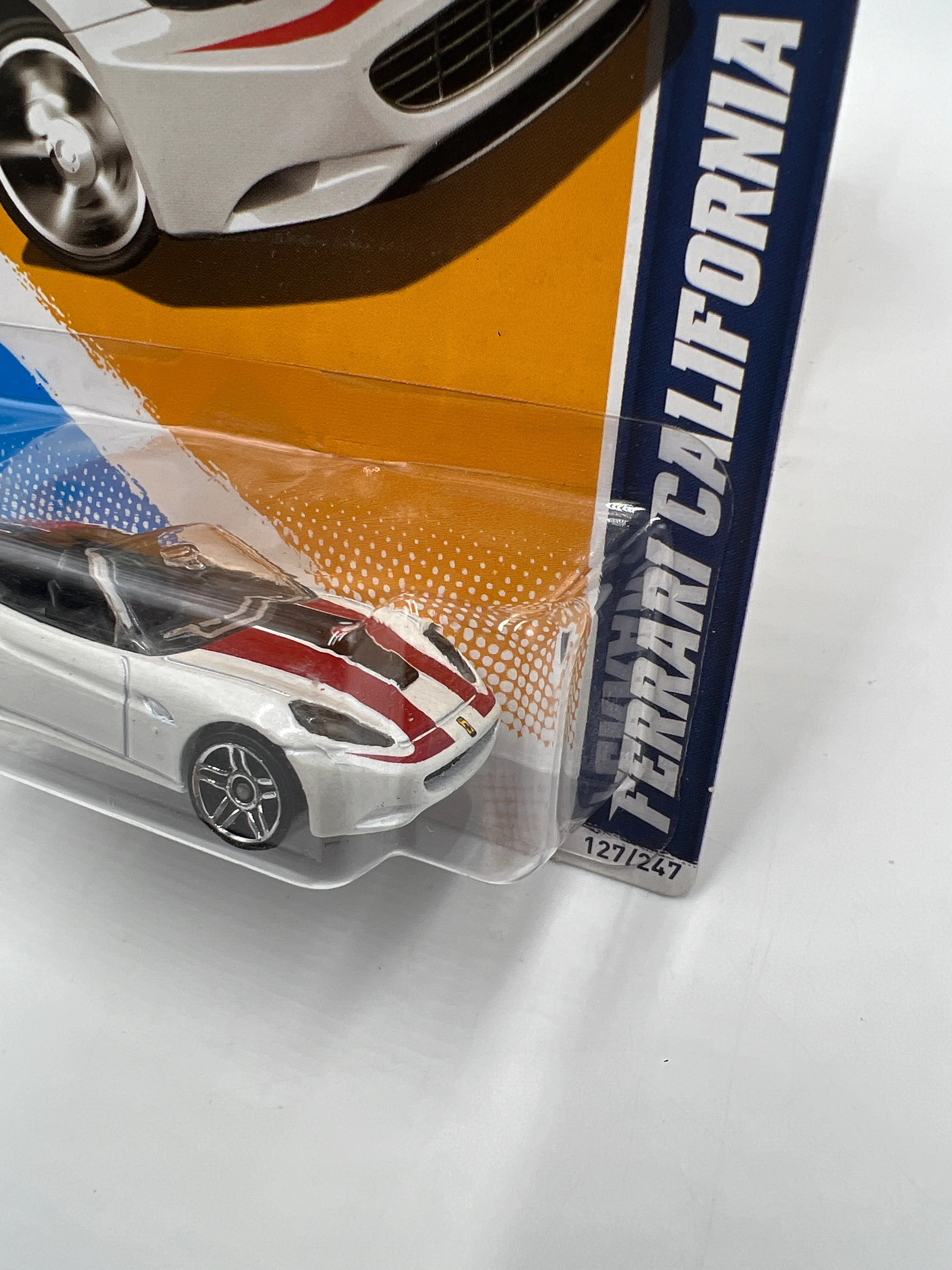 2012 Hot Wheels All Stars #127 Ferrari California White - Image 3