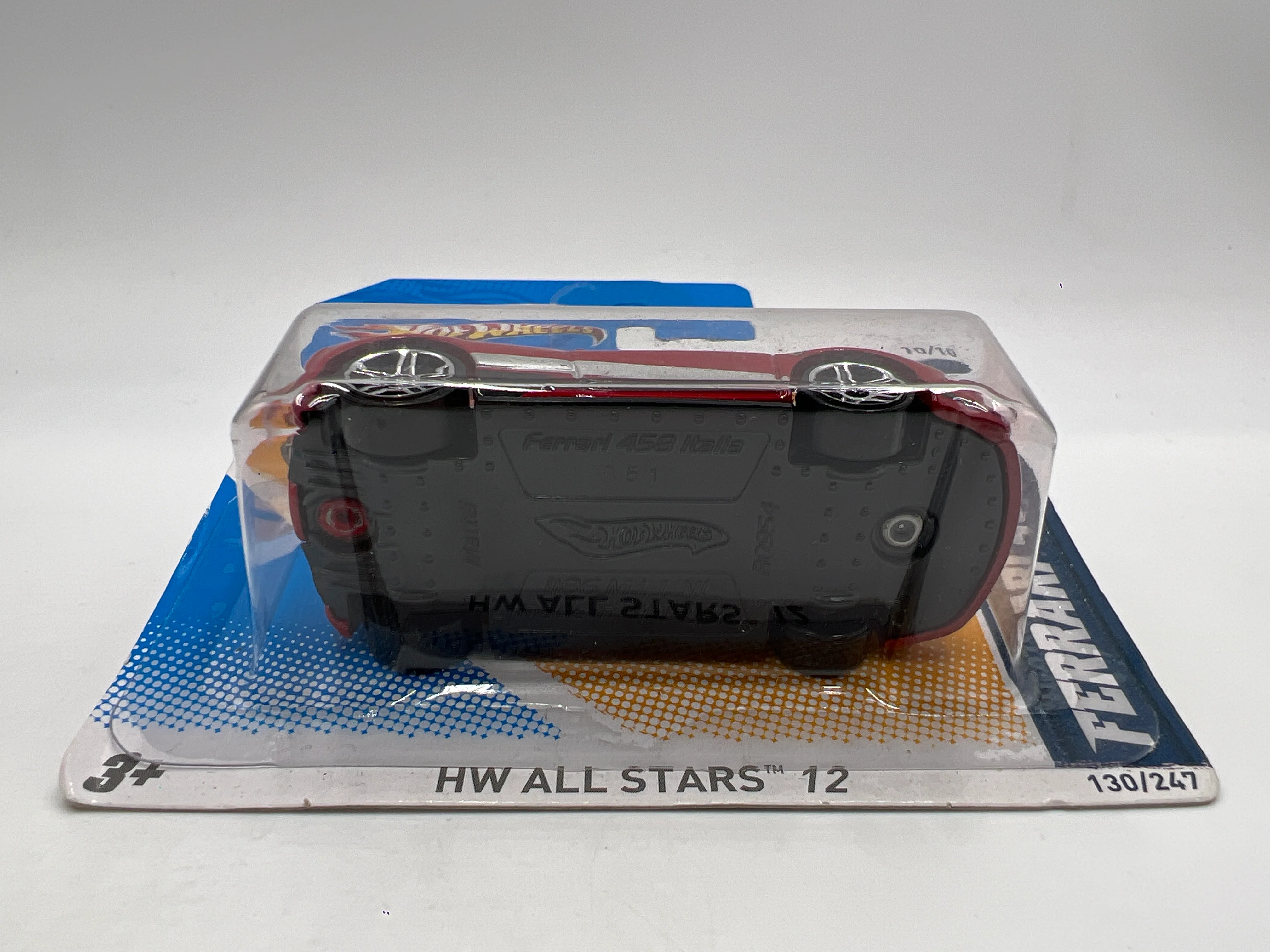2012 Hot Wheels Short Cars All Stars #130 Ferrari 458 Italia Red W/Protector - Image 5
