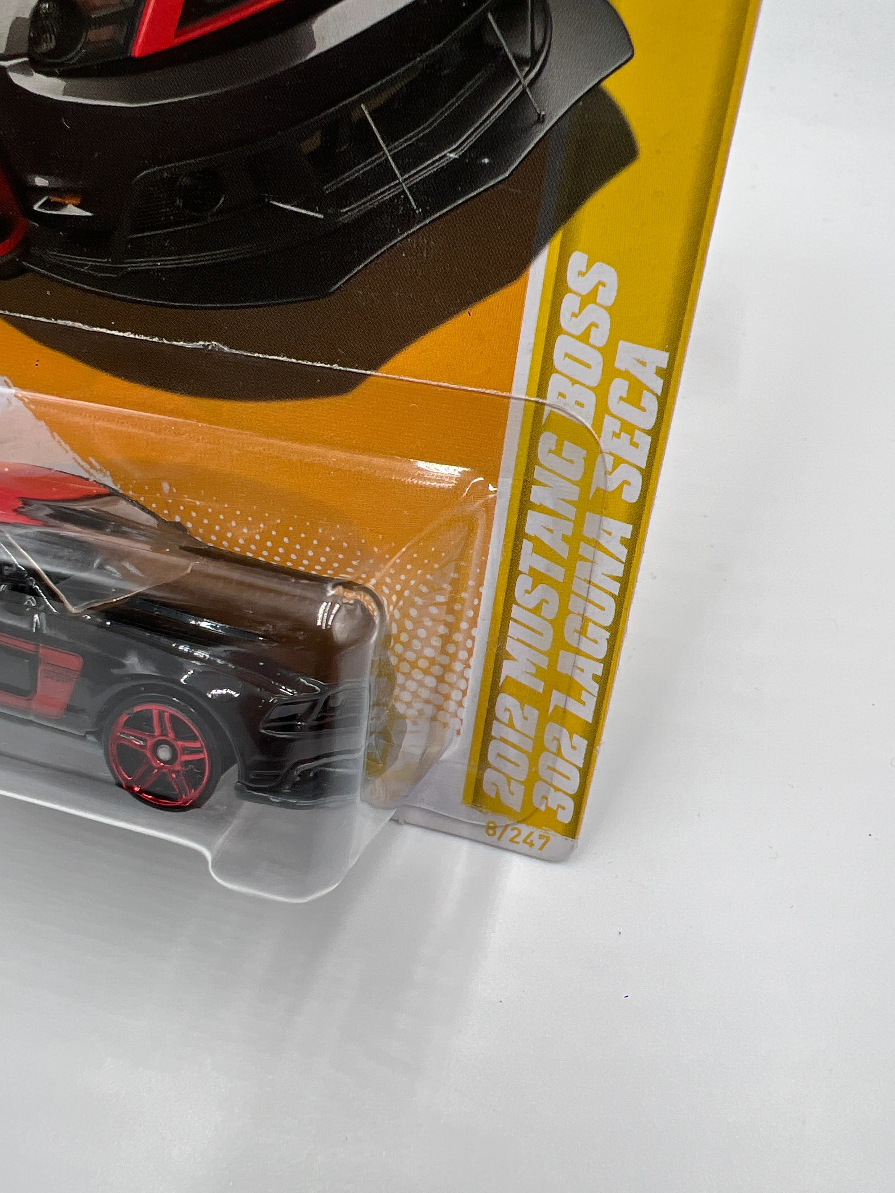 2012 Hot Wheels #8 2012 Mustang Boss 302 Laguna Seca Black 20F - Image 4