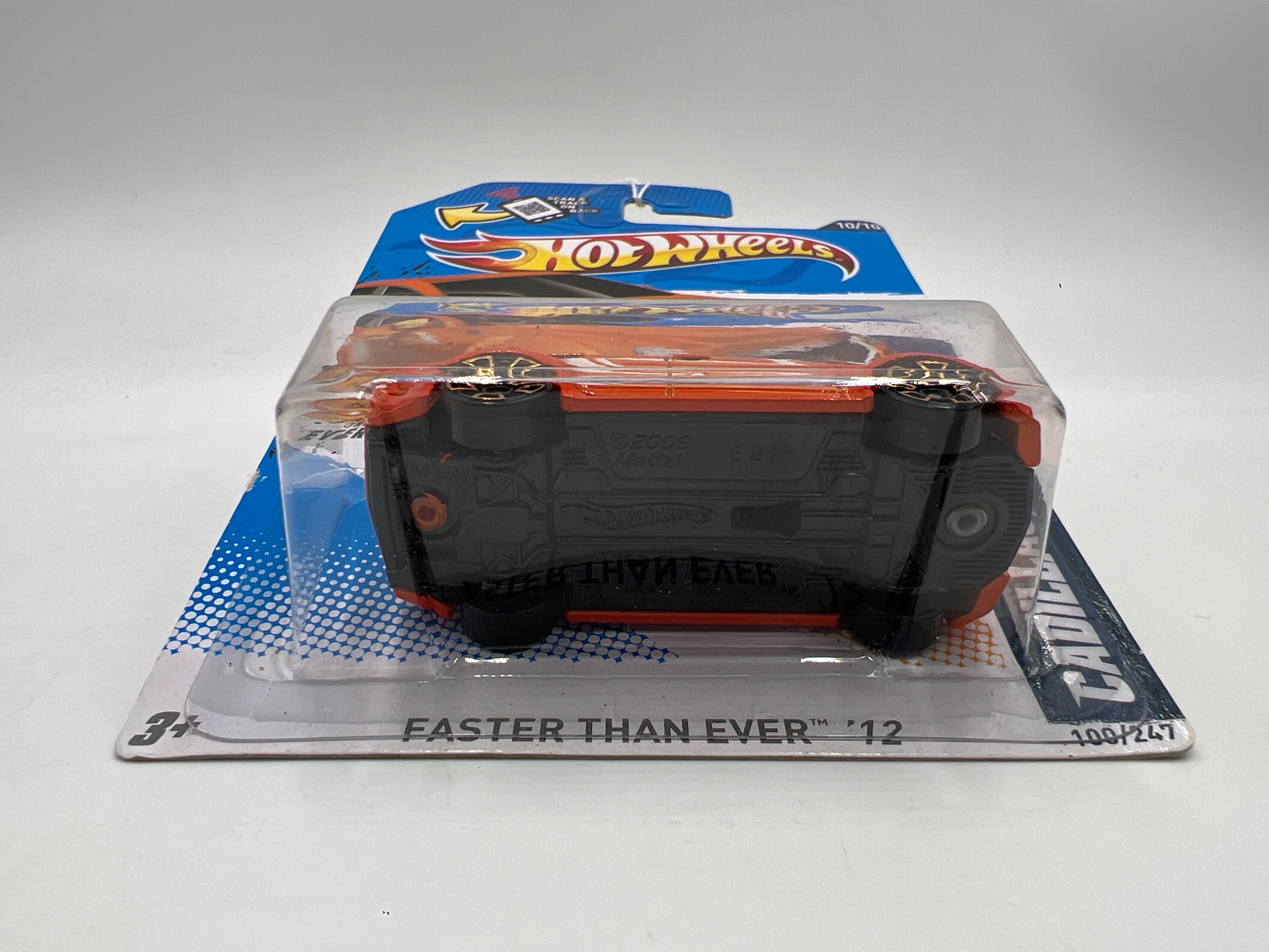 2012 Hot Wheels Faster Than Ever #100 Cadillac CTS-V Orange SR - Image 6