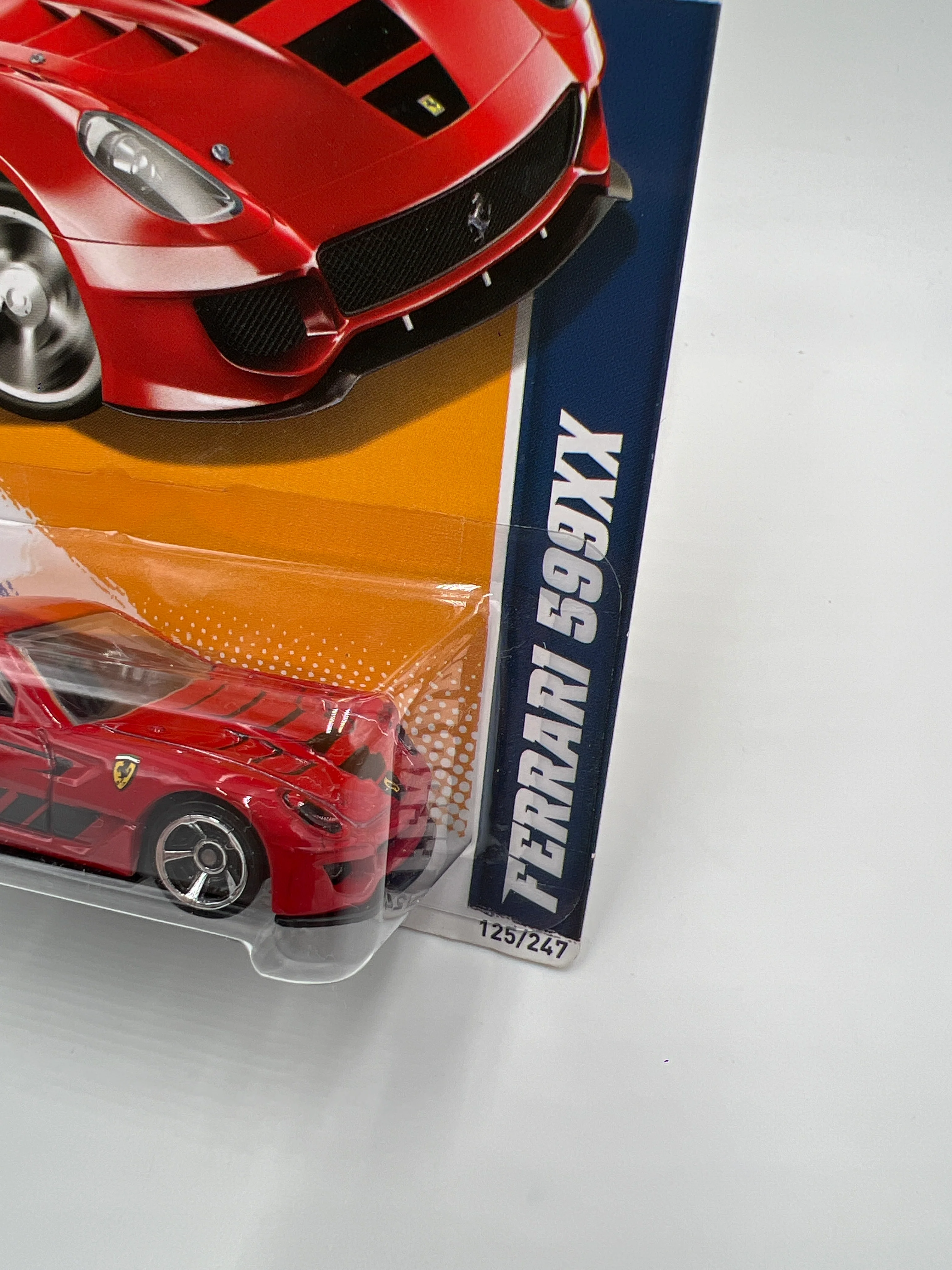 2012 Hot Wheels All Stars #125 Ferrari 599XX Red W/Protector 2 - Image 3