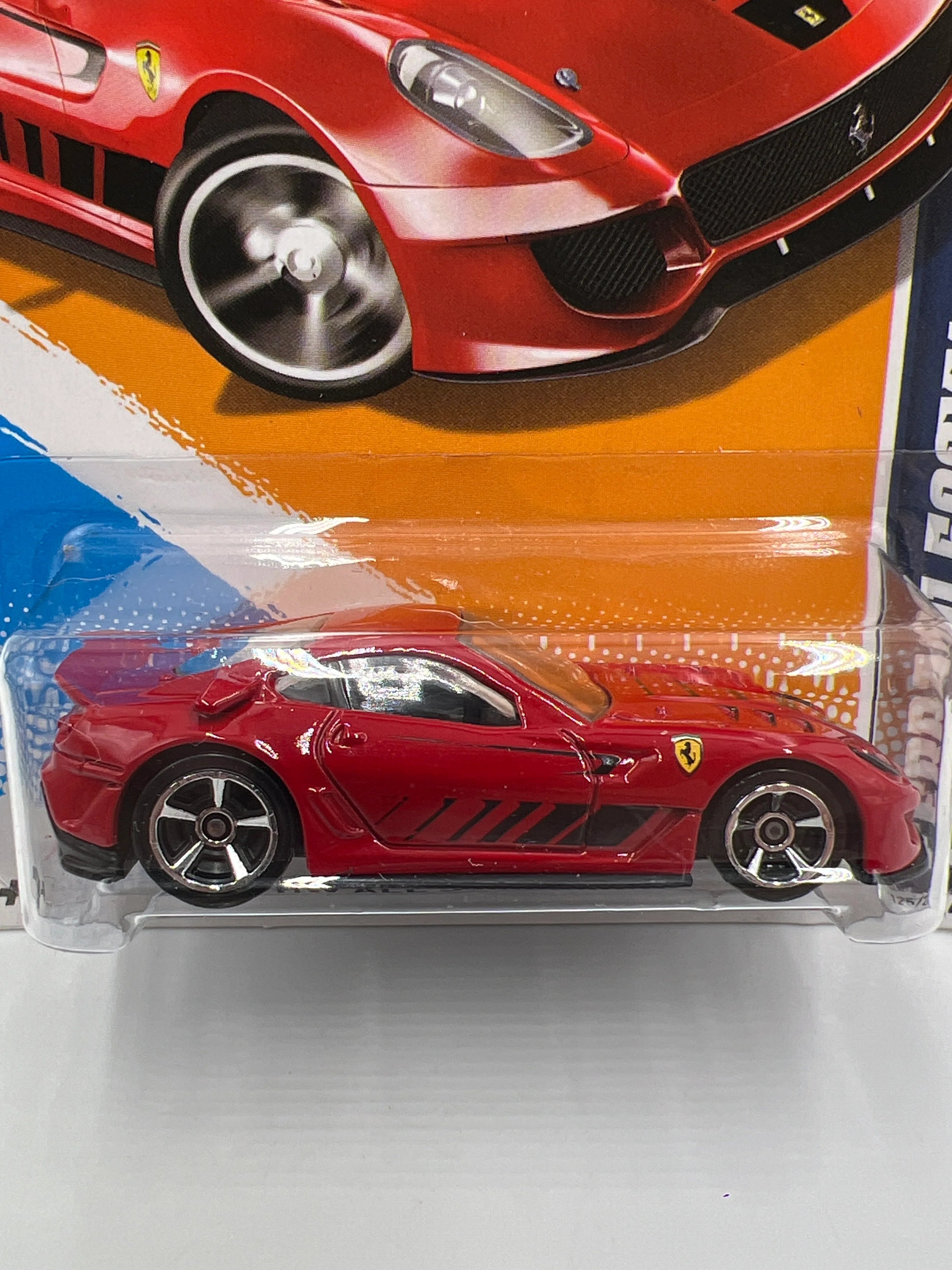 2012 Hot Wheels All Stars #125 Ferrari 599XX Red W/Protector 1 - Image 2