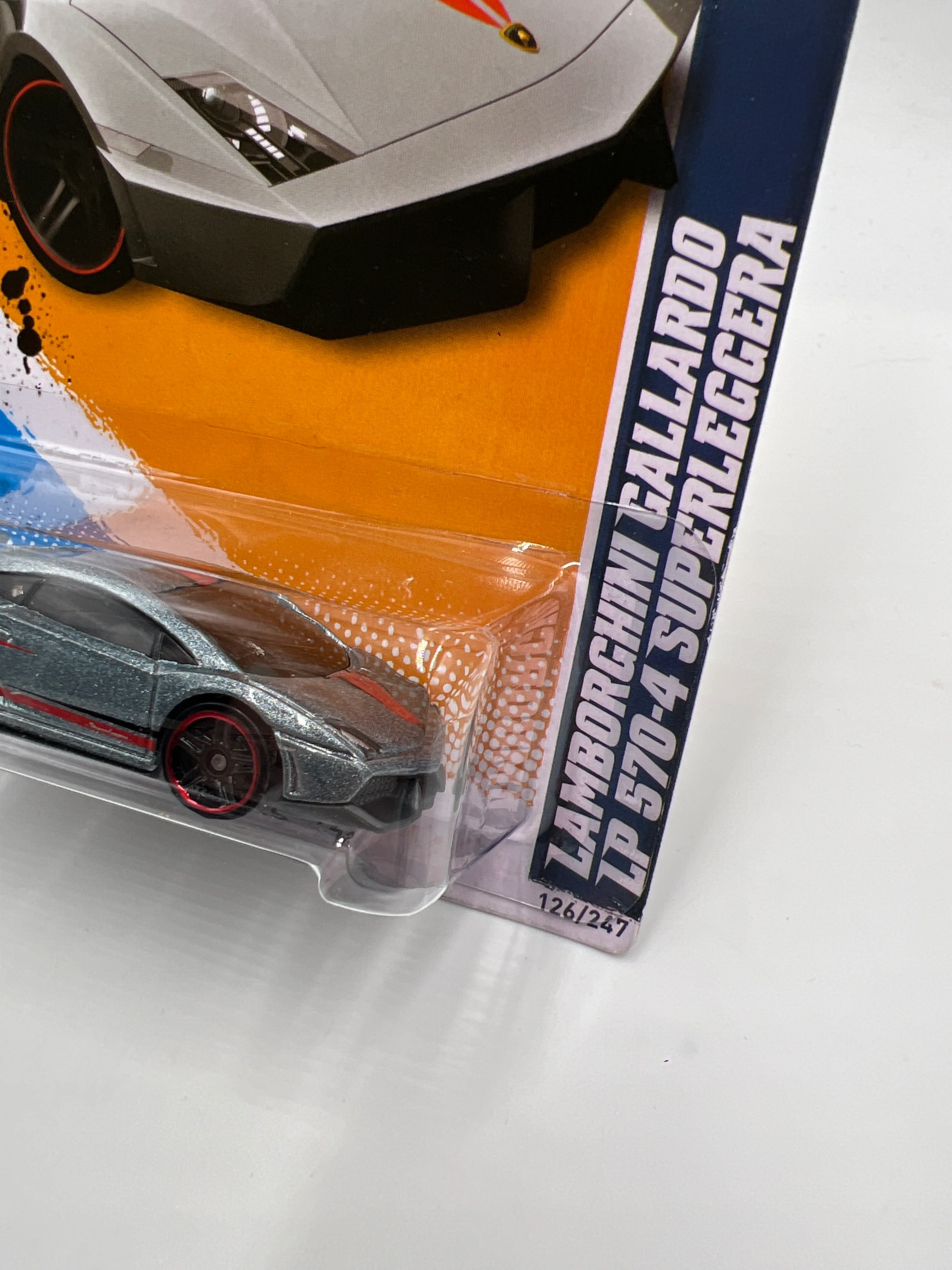 2012 Hot Wheels All Stars #126 Lamborghini Gallardo LP 570-4 SuperLeggera Silver - Image 4