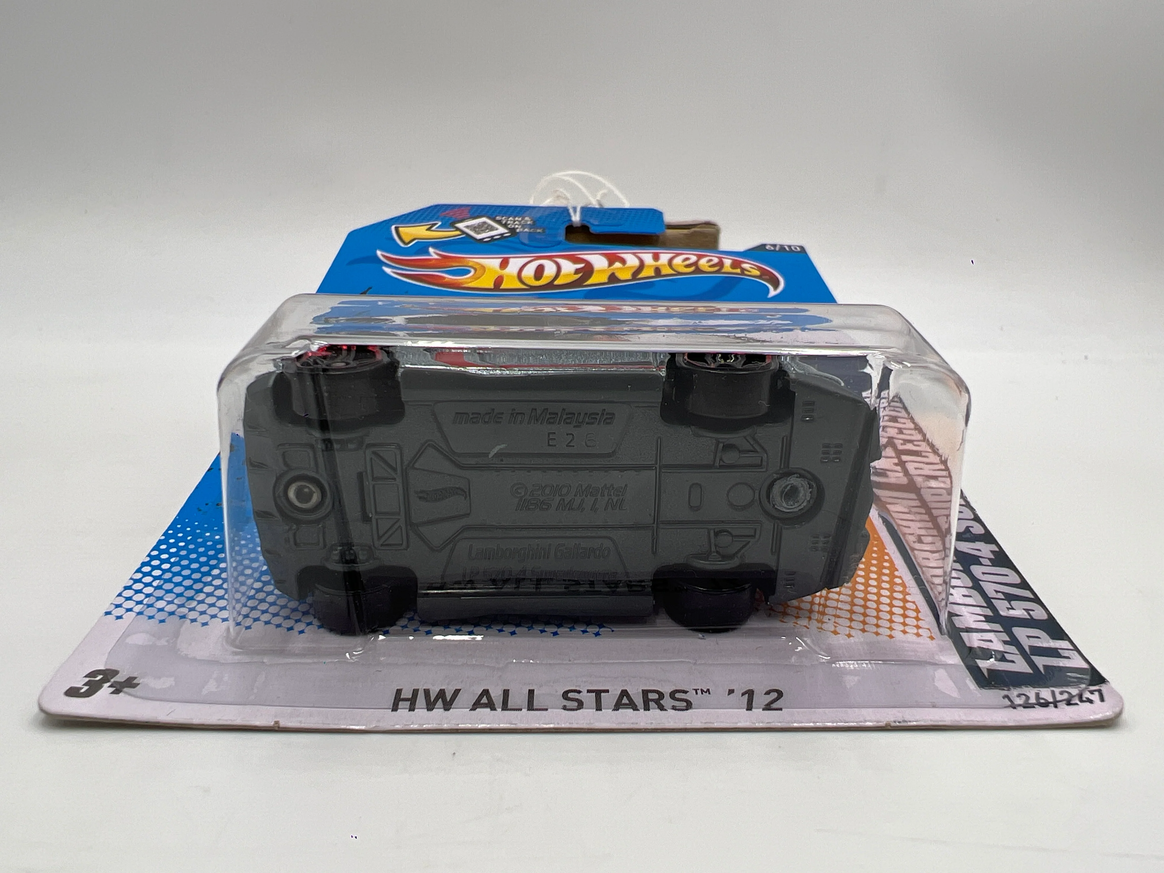 2012 Hot Wheels All Stars #126 Lamborghini Gallardo LP 570-4 SuperLeggera Silver - Image 6