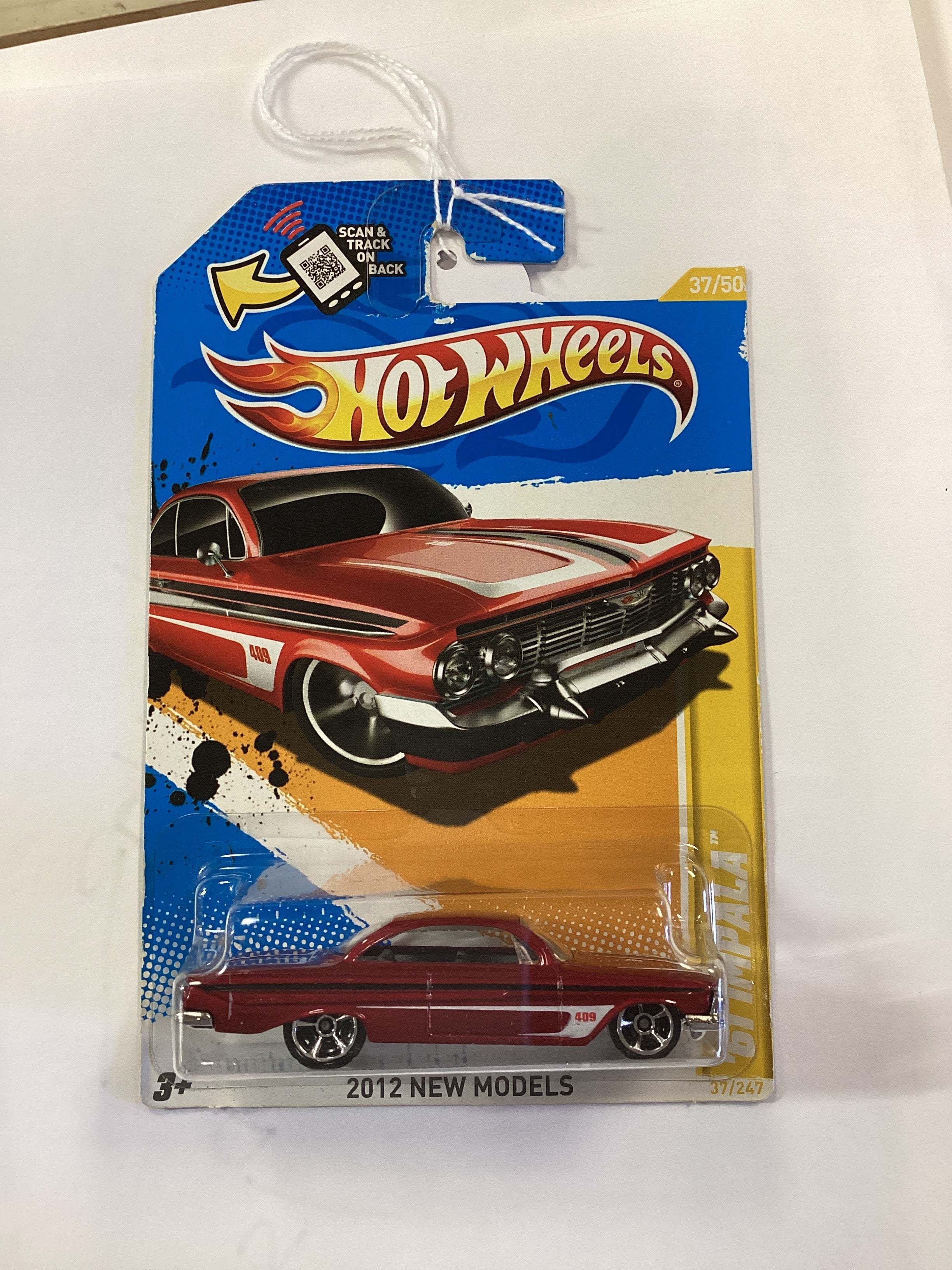 2012 Hot Wheels New Models #37 61 Impala Red see last pic and desc 6E - Image 8