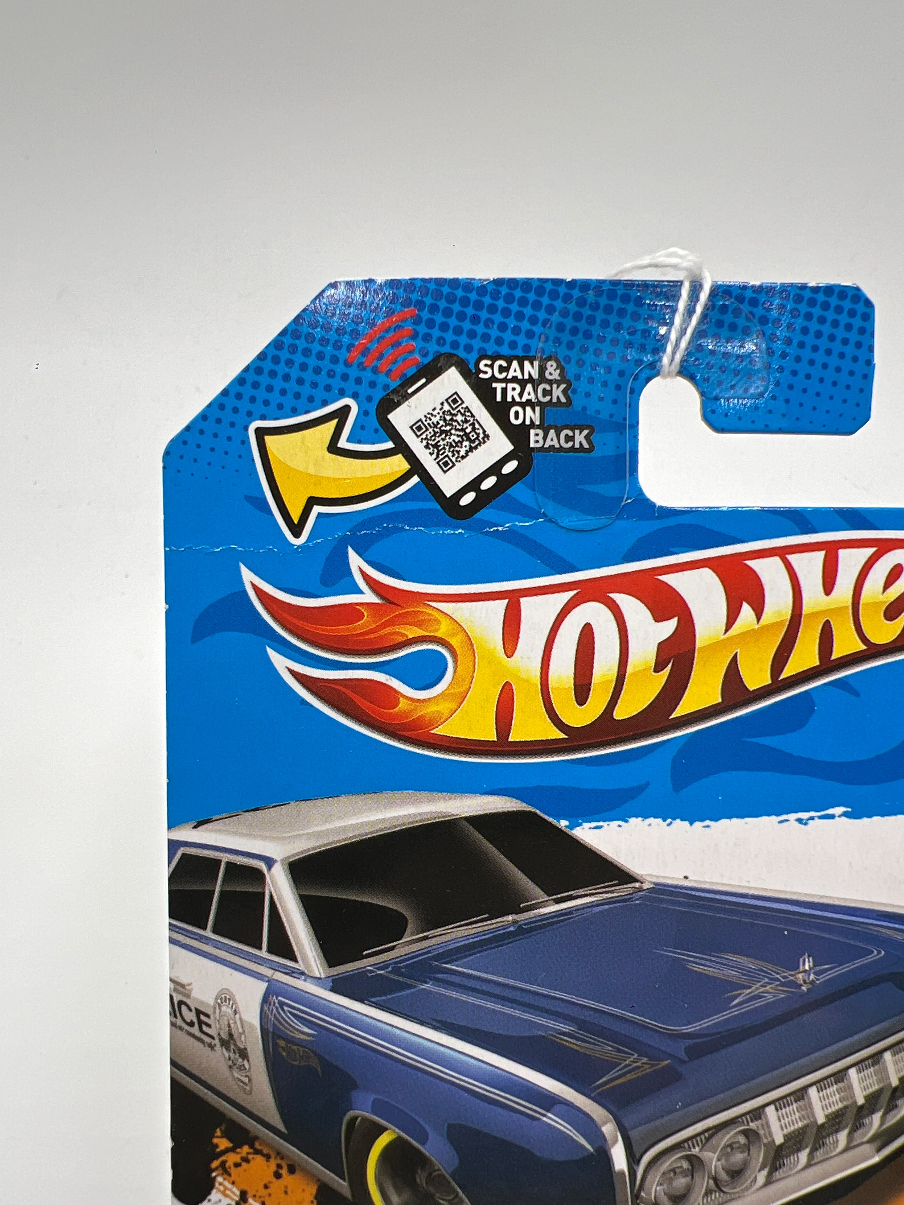 2012 Hot Wheels HW Main Street #170 64 Lincoln Continental Police Blue (Card Not Perfect) 52A - Image 6