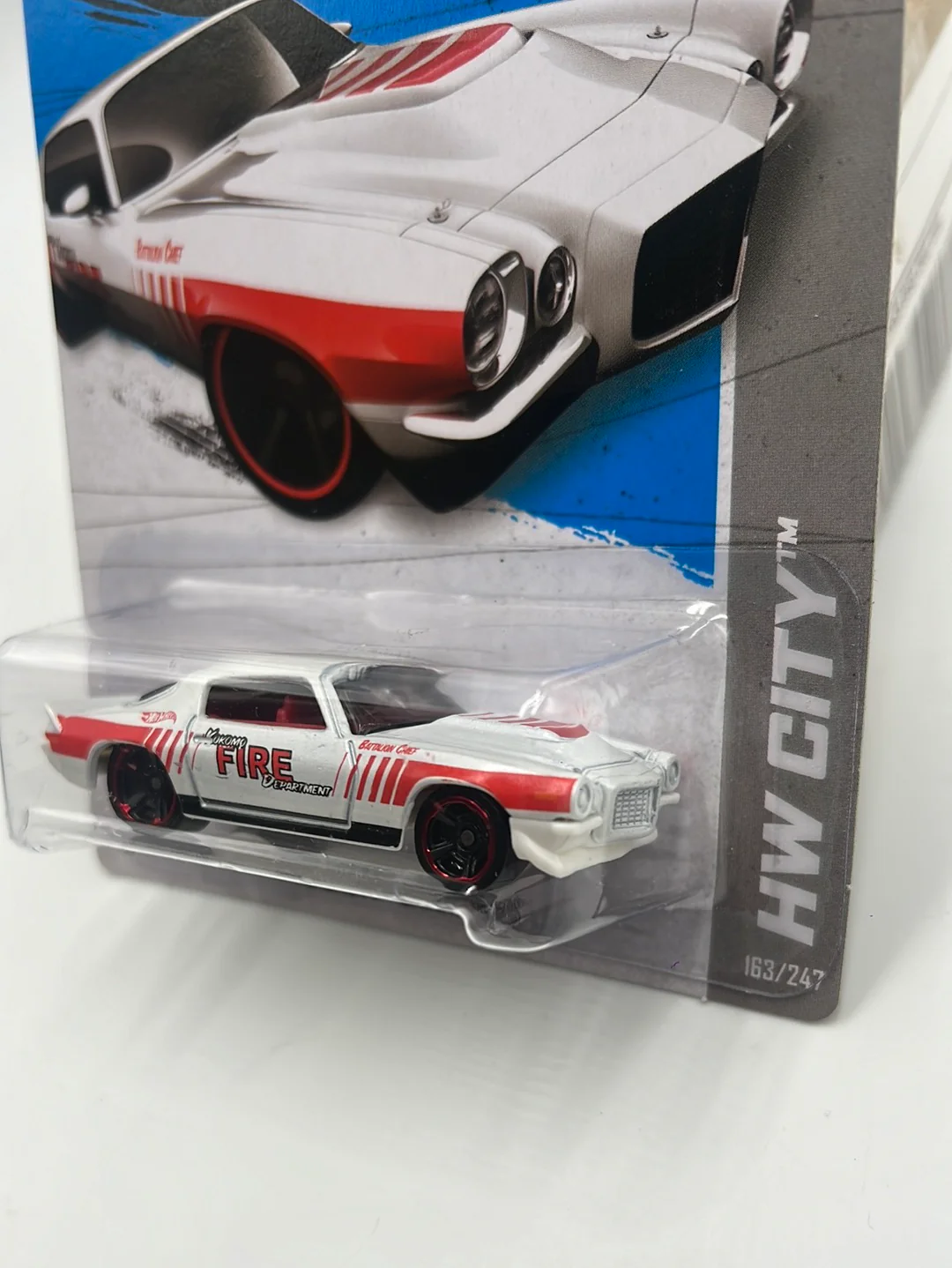 2012 Hot Wheels HW City ‘70 Chevy Camaro RS Fire 163/247 13G - Image 4