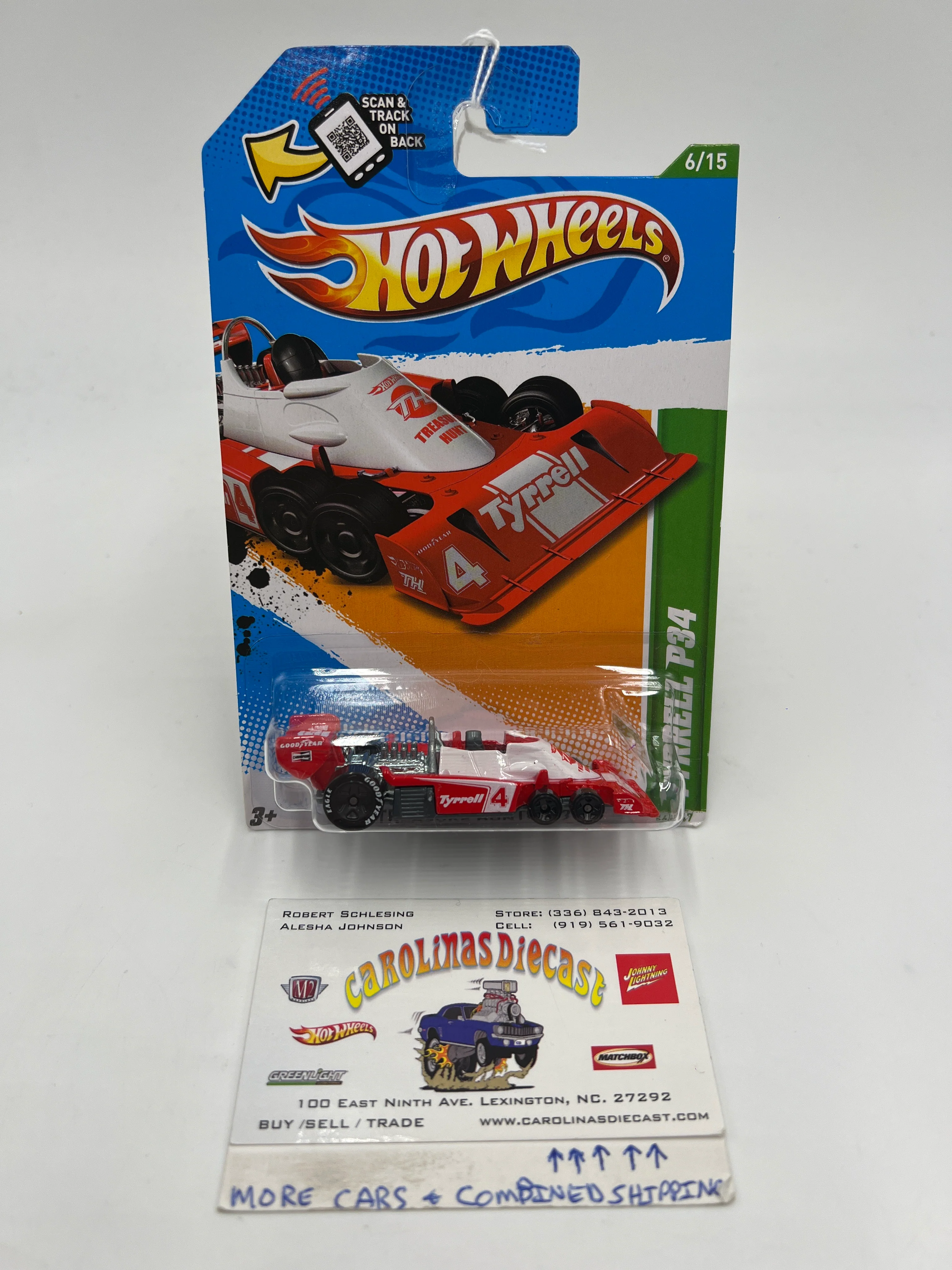 2012 Hot Wheels Treasure Hunts #56 Tyrrell P34 Red/White