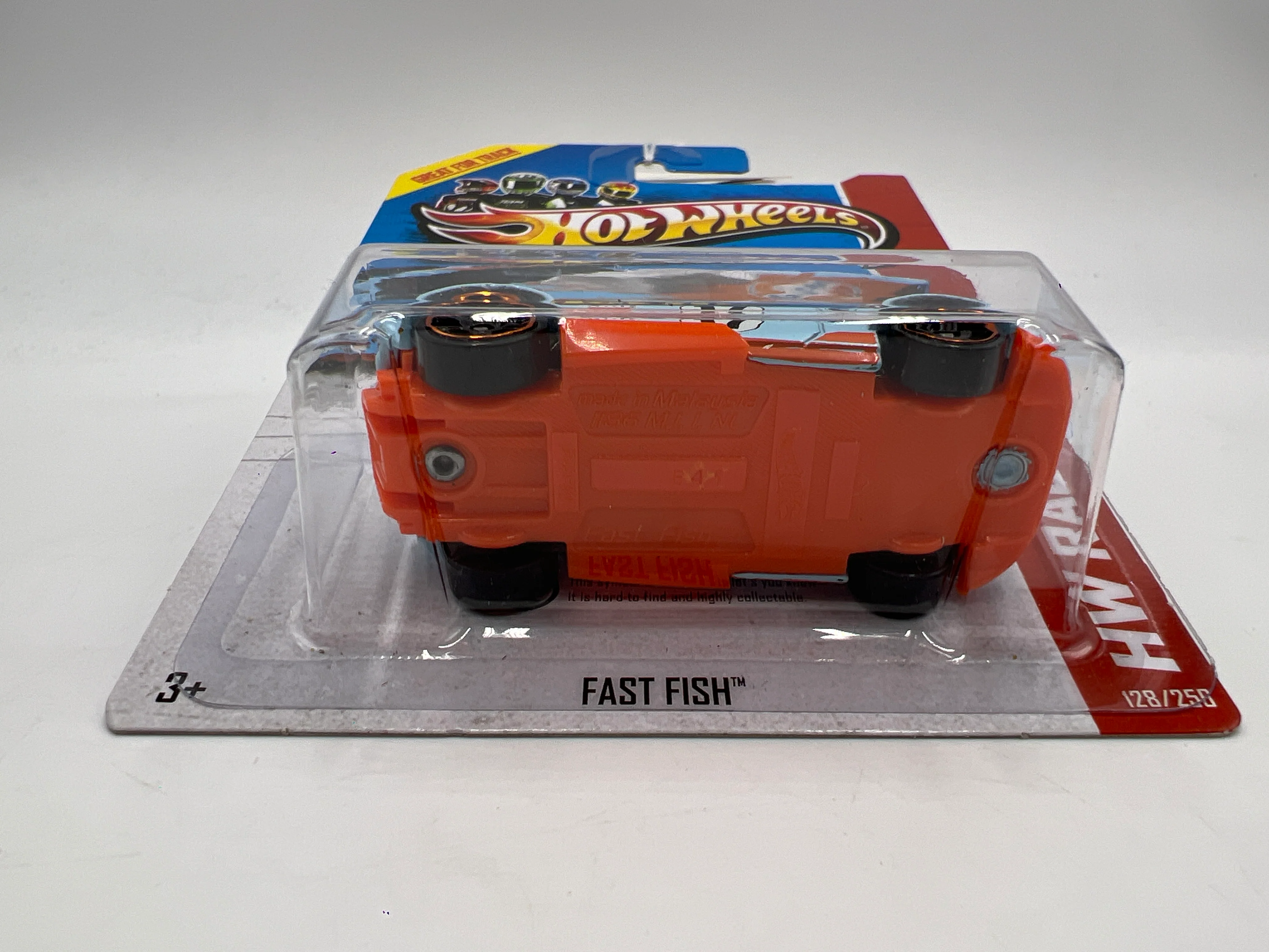 2013 Hot Wheels HW Racing Treasure Hunt #128 Fast Fish Gulf Blue/Orange 275A - Image 6