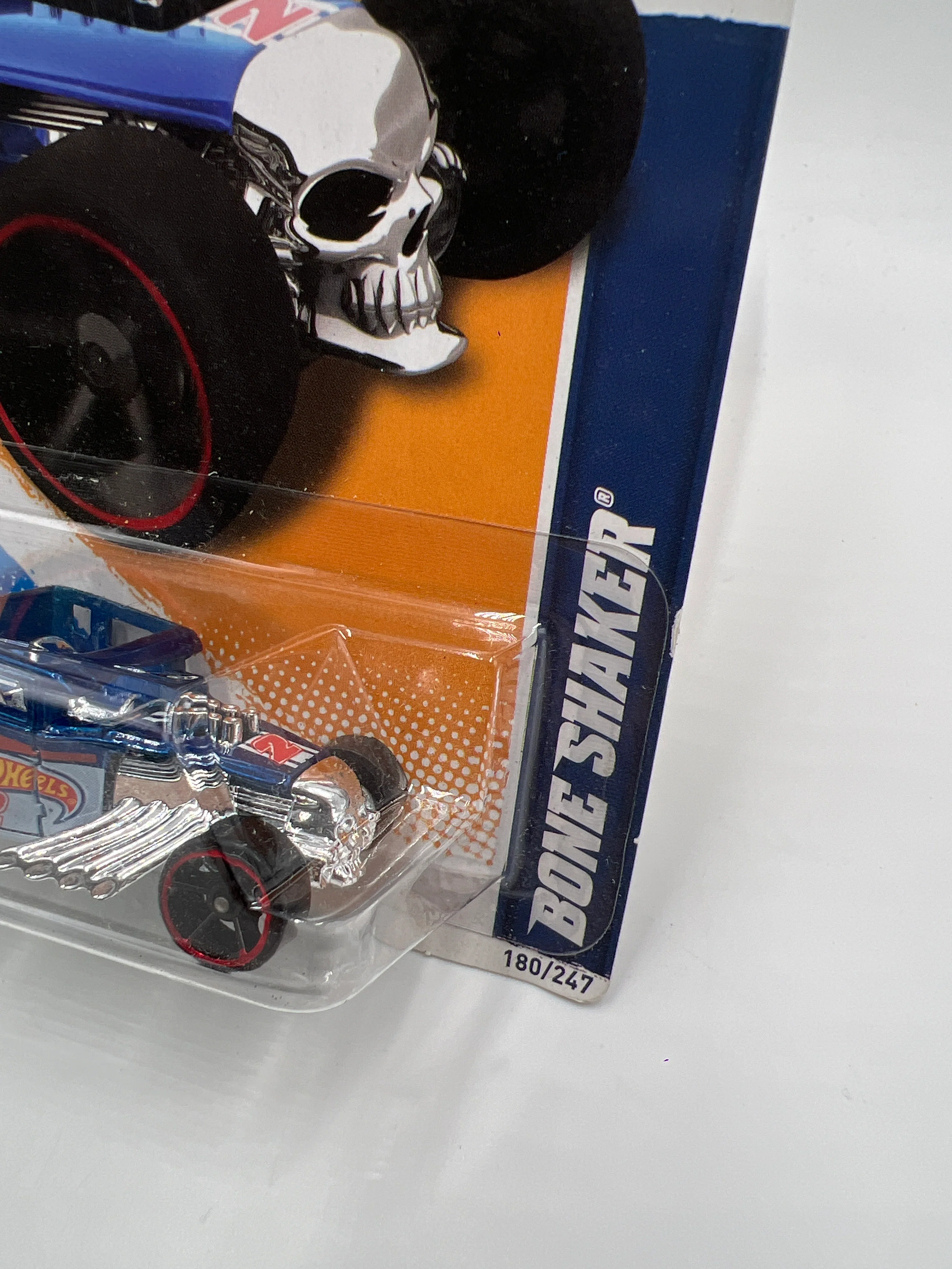 2012 Hot Wheels Racing #180 Bone Shaker Blue 57B - Image 3