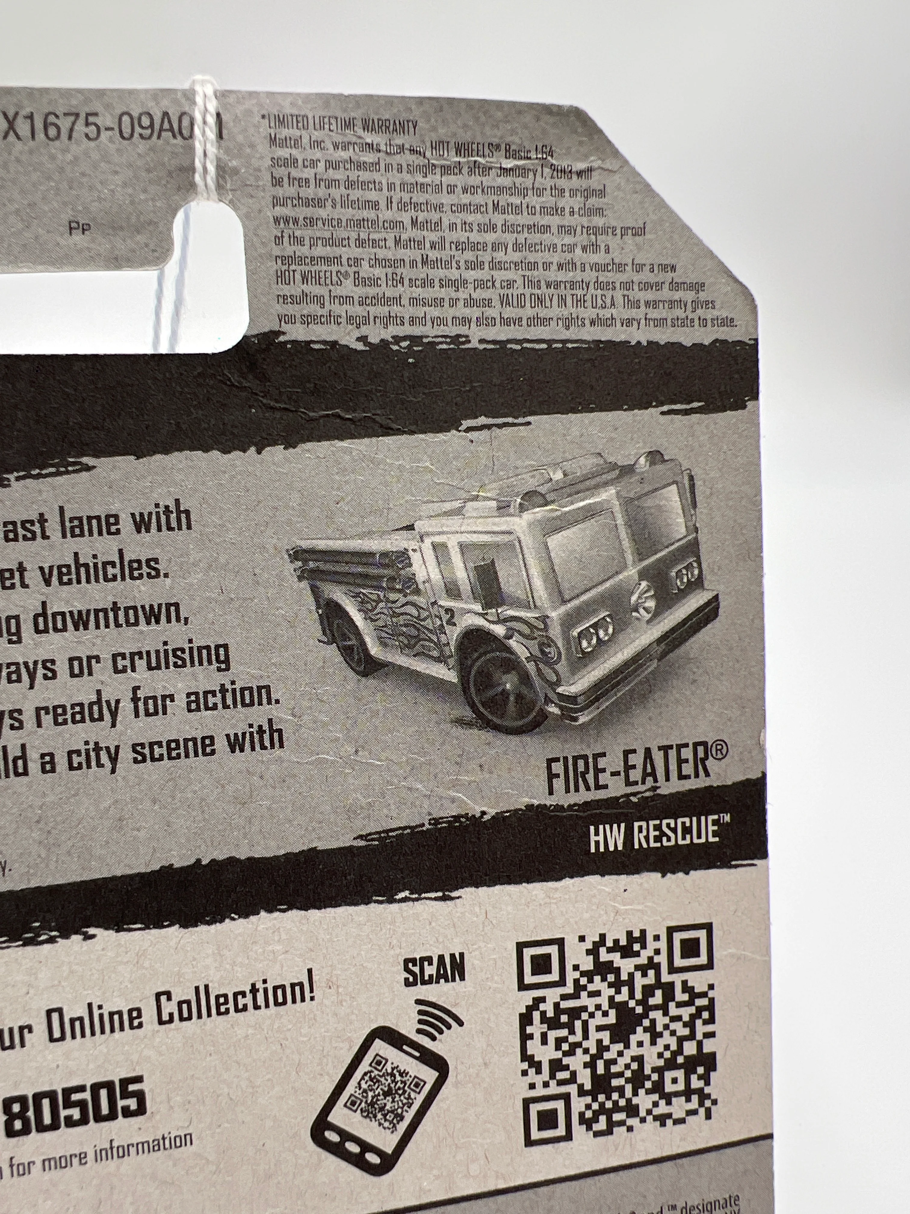 2013 Hot Wheels Treasure Hunt #19 Fire Eater White - Image 7
