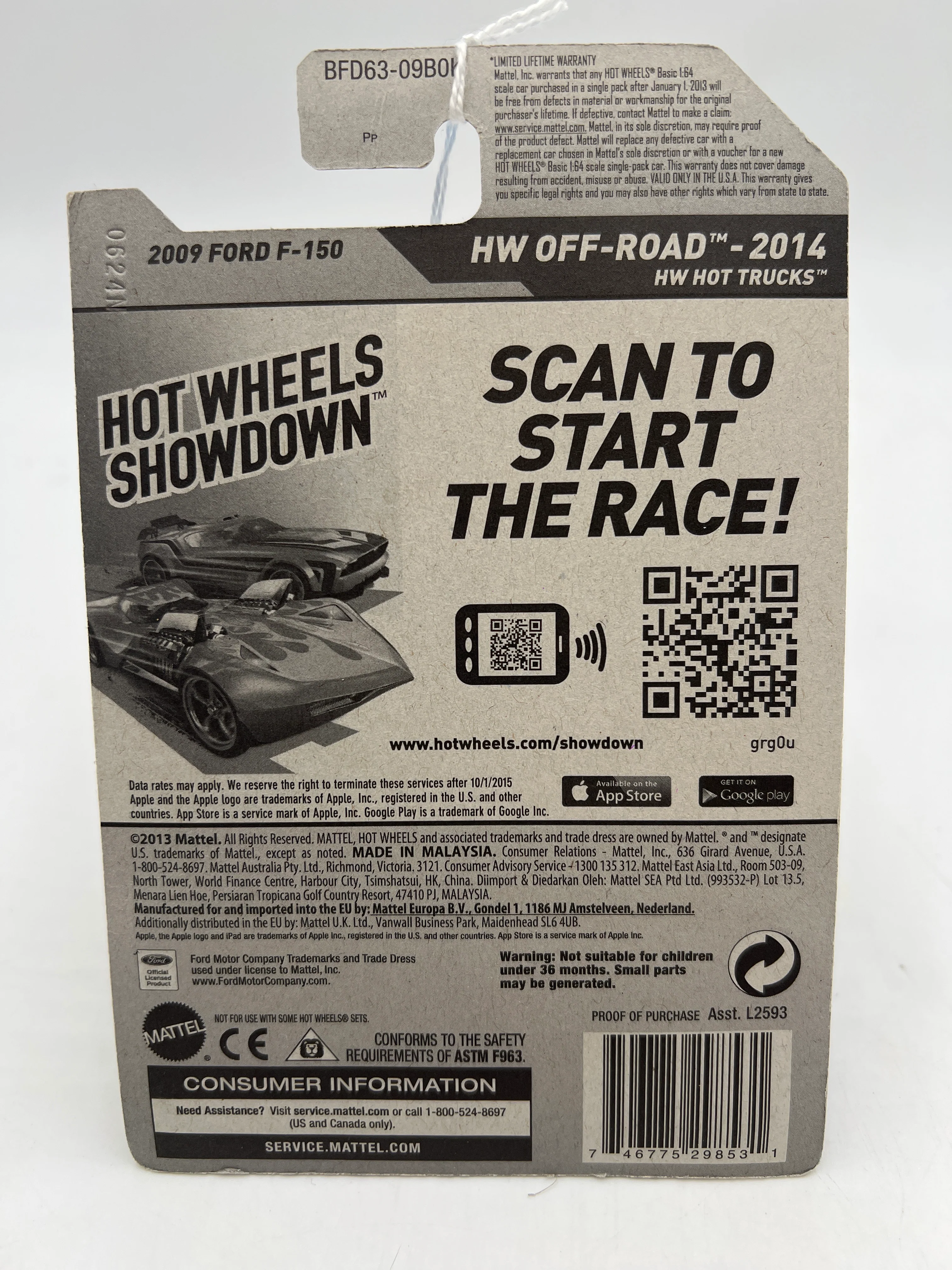 2014 Hot Wheels Off-Road #137 2009 Ford F-150 Silver 23A - Image 6