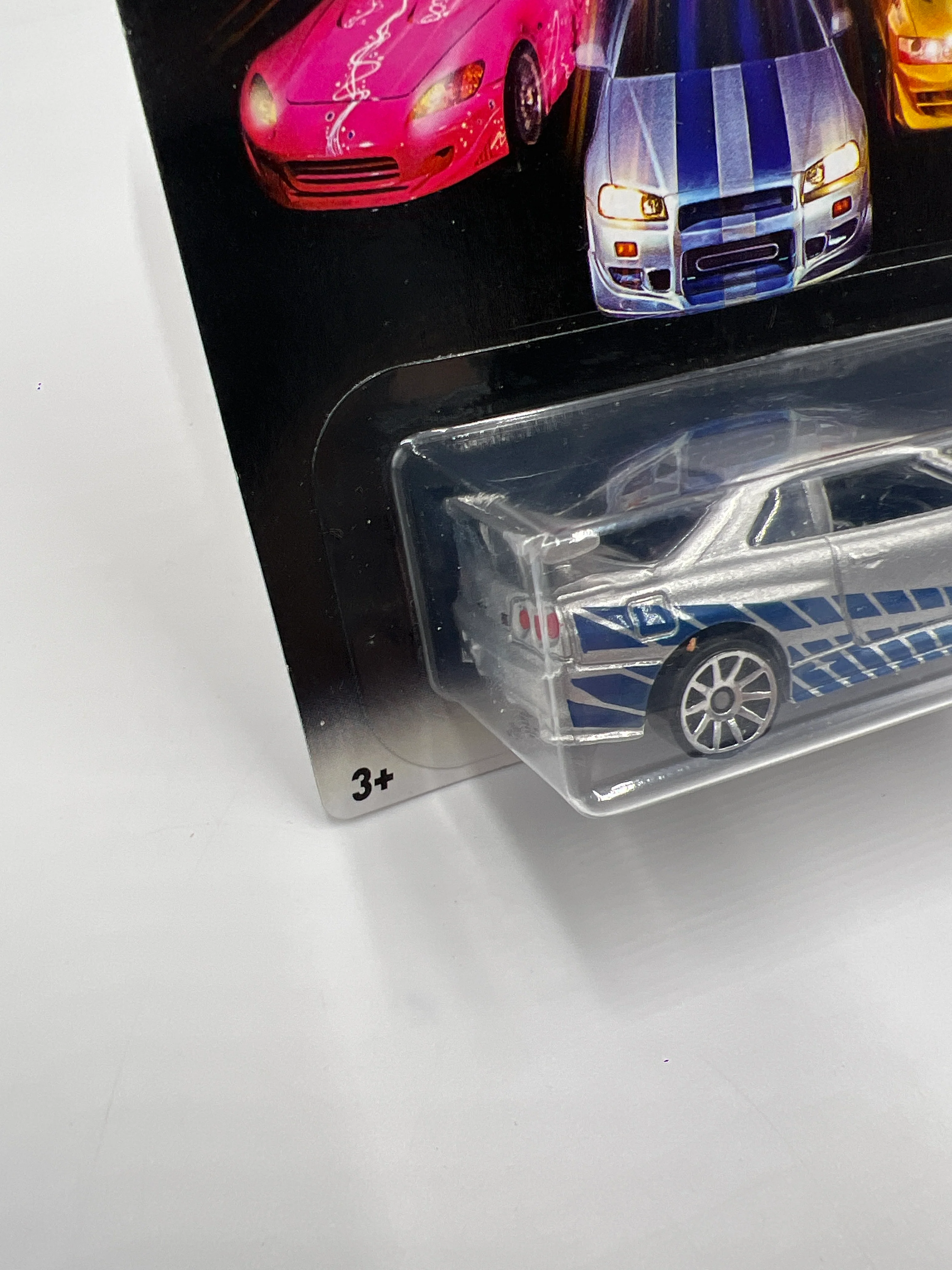 2016 Hot Wheels Fast & Furious #2 Nissan Skyline GT-R R34 Silver W/Protector - Image 5