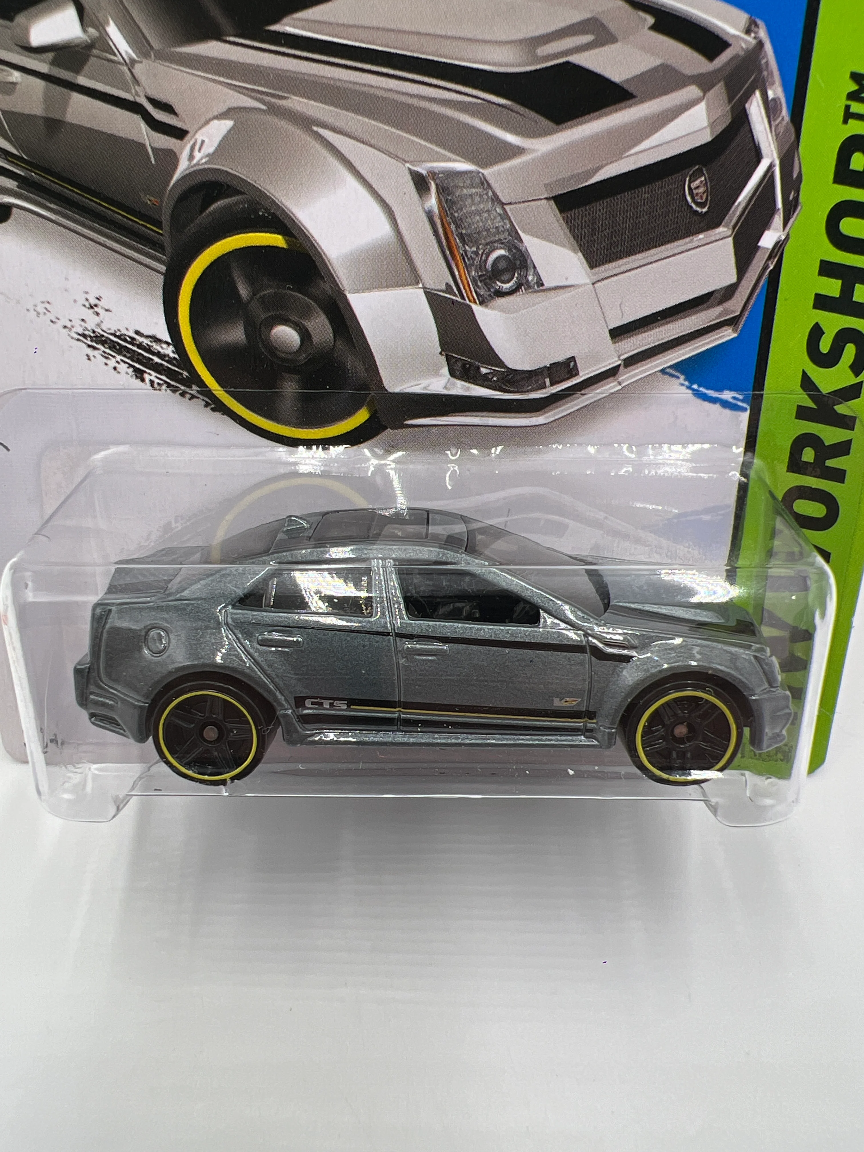 2013 Hot Wheels Kmart Exclusive #152 Cadillac CTS-V Silver Factory Sealed W/Protector - Image 2