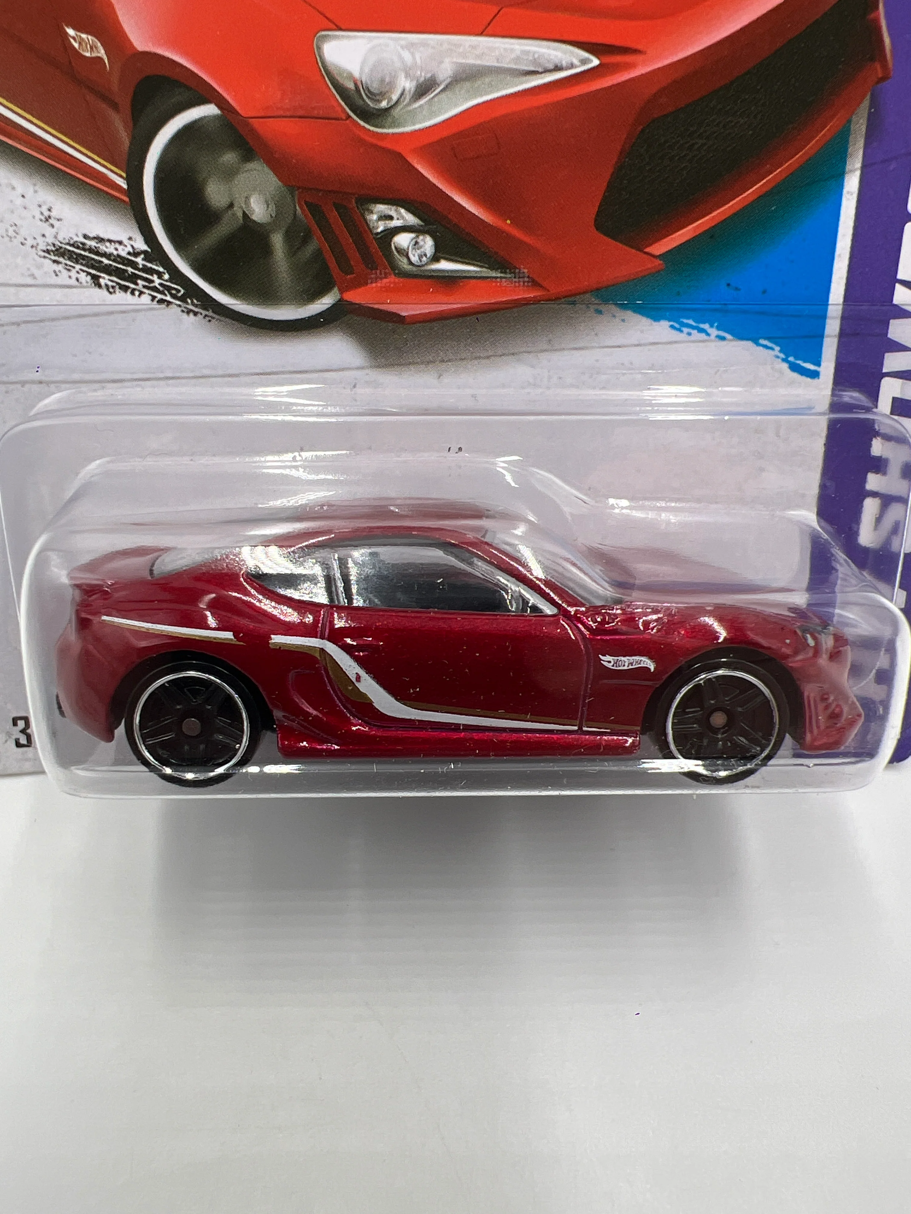 2013 Hot Wheels Showroom #199 Scion FR-S Red SR - Image 3