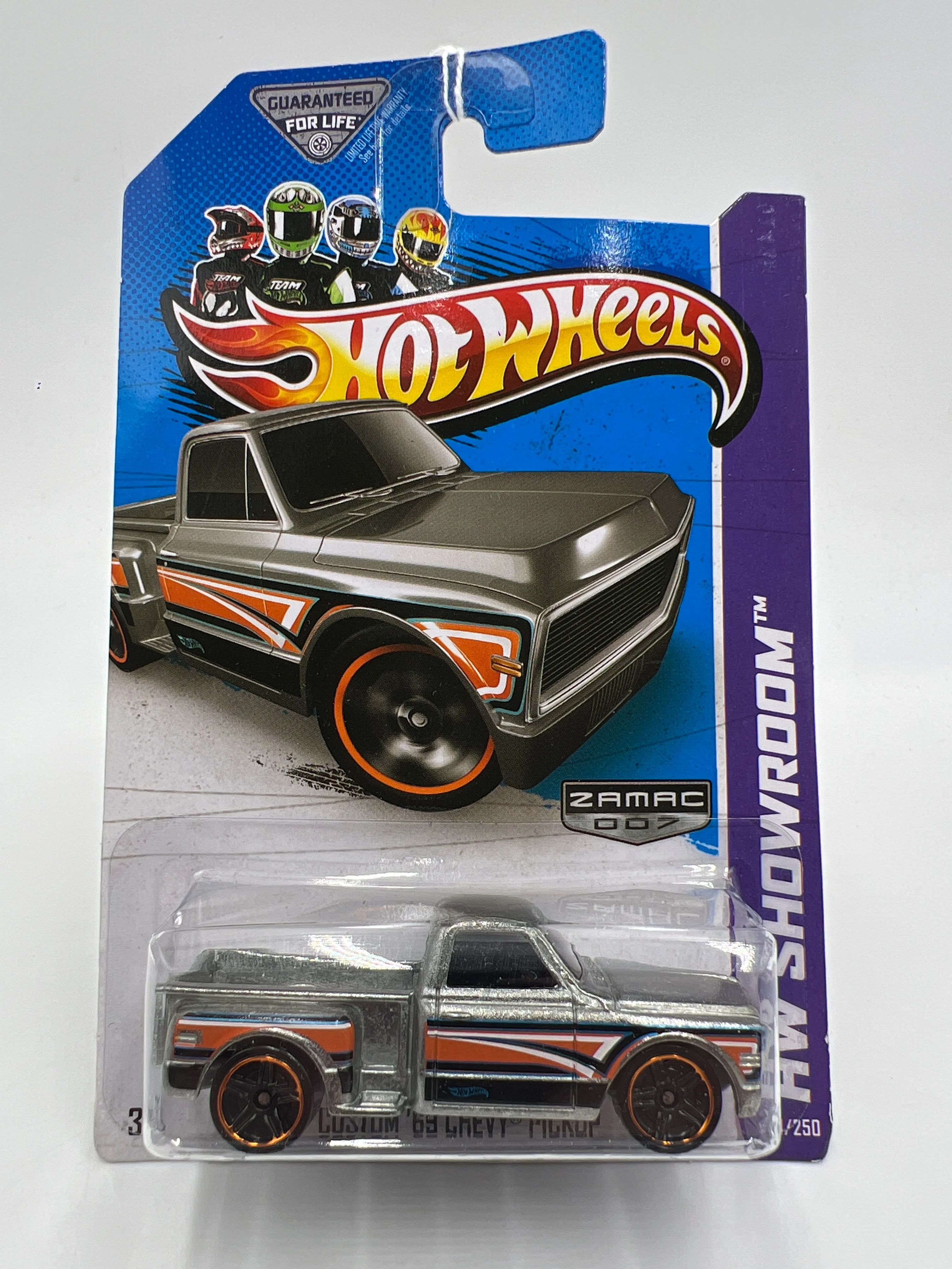 2013 Hot Wheels Walmart Exclusive Zamac 7 #161 Custom 69 Chevy Pickup 147B