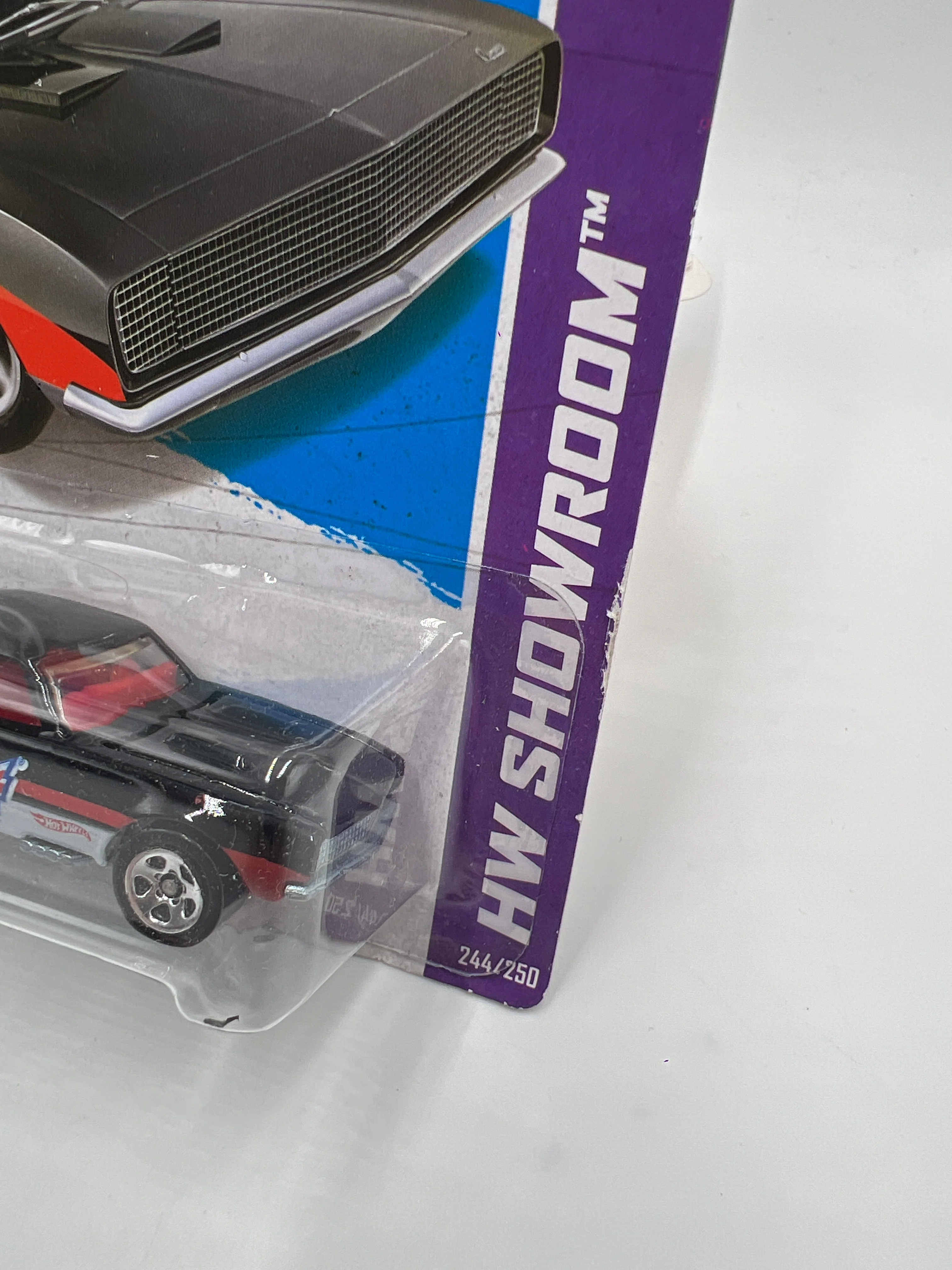 2013 Hot Wheels Showroom #244 67 Camaro Black Summit 18D - Image 3