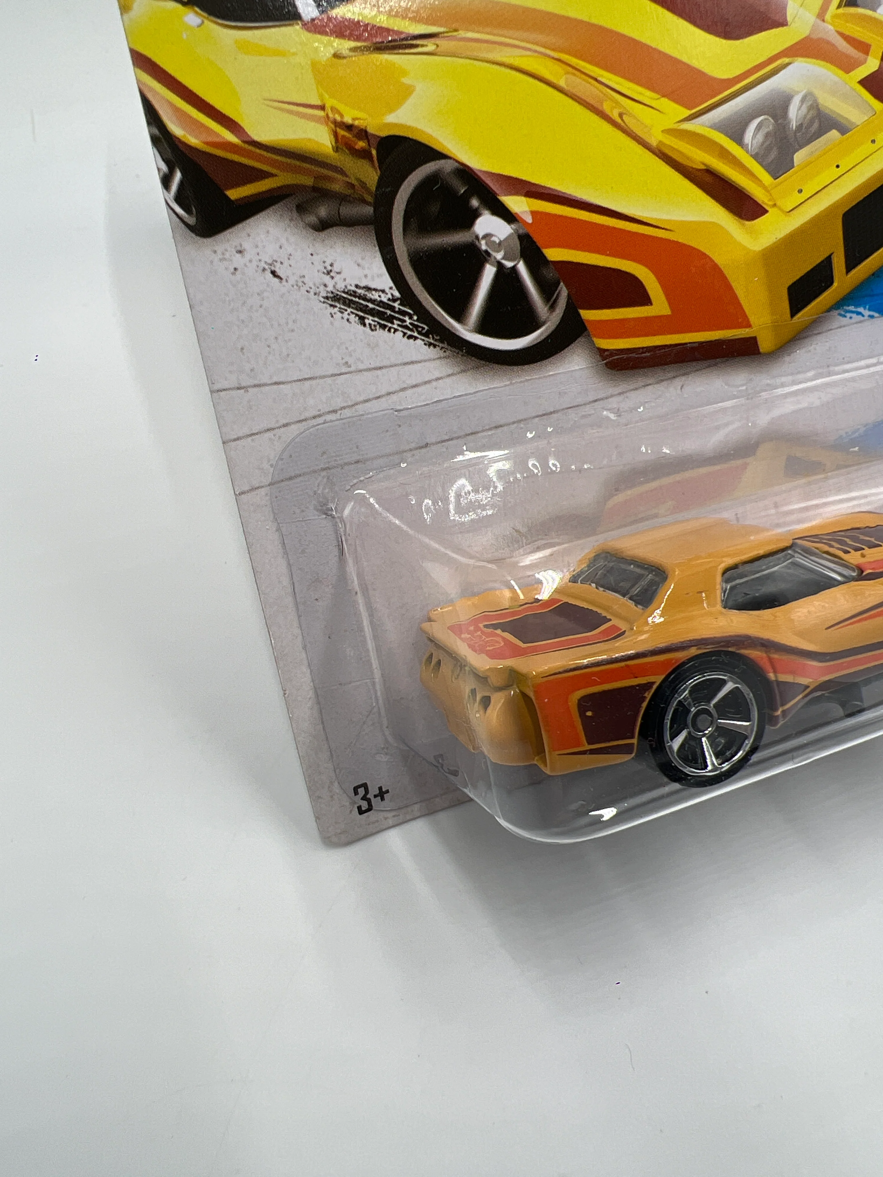 2013 Hot Wheels Showroom #208 76 Greenwood Corvette Orange 5C - Image 4