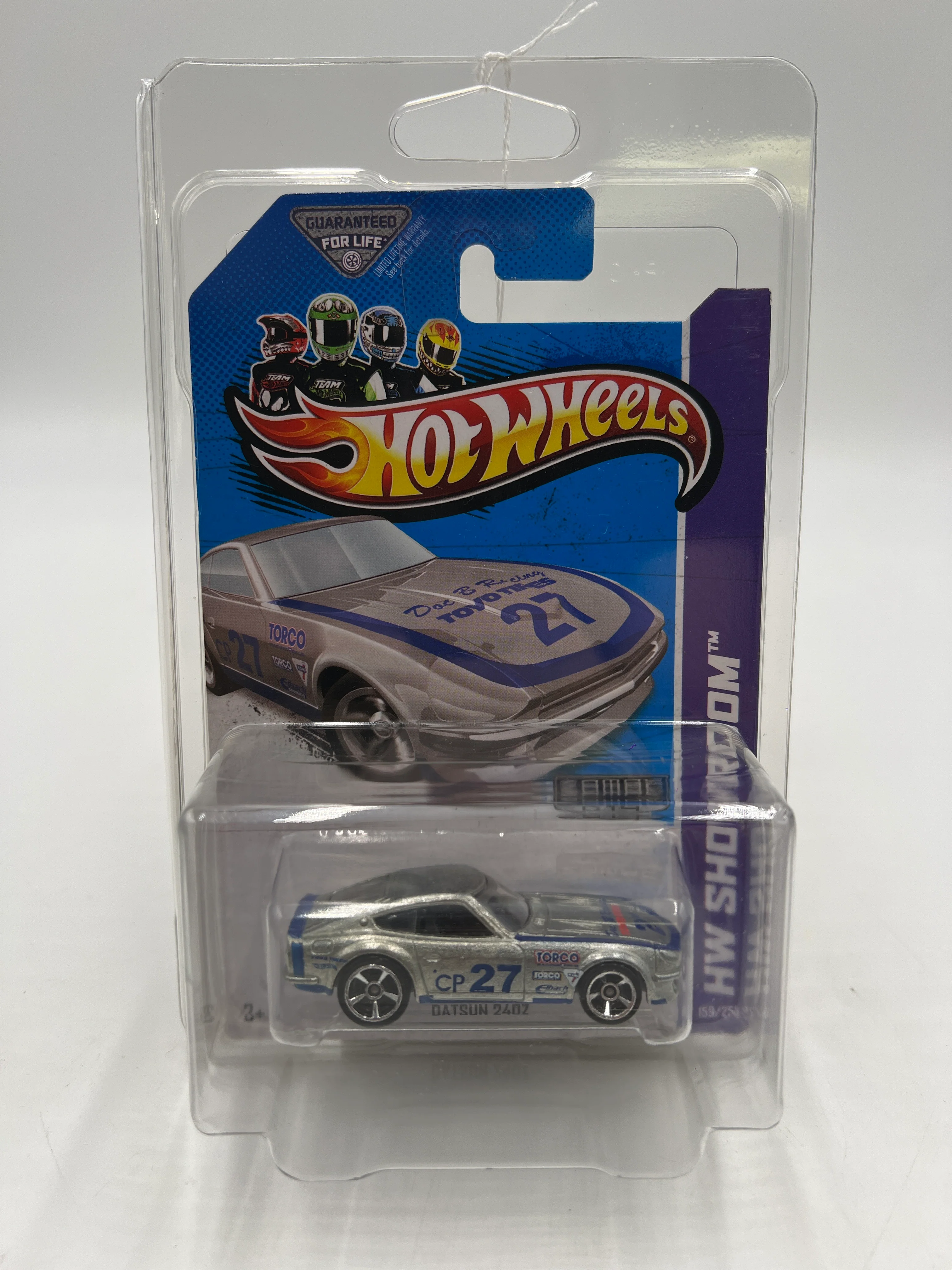 2013 Hot Wheels Showroom #159 Zamac Datsun 240Z Red Hood Letter Variation HTF W/Protector - Image 8