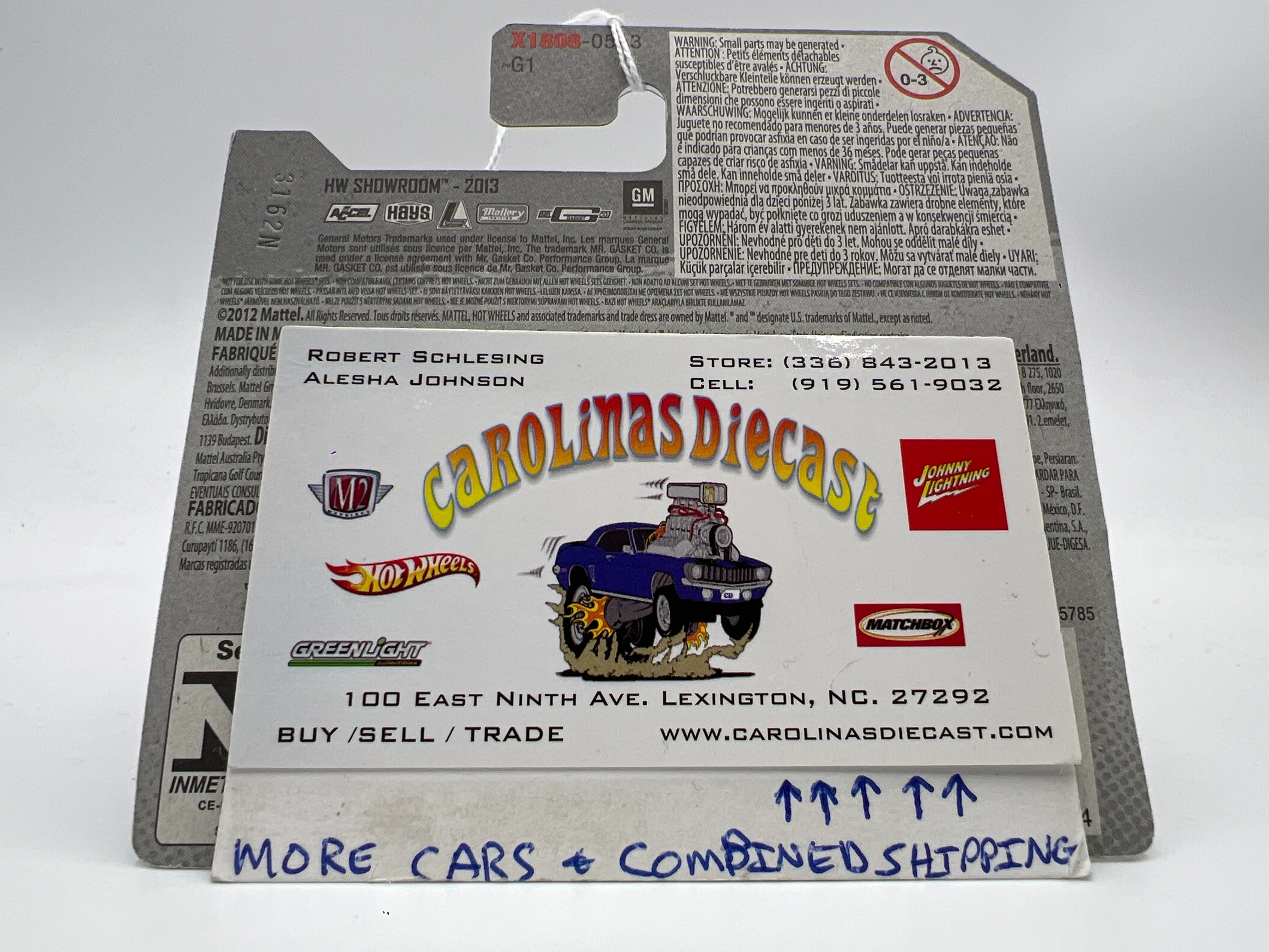 2013 Hot Wheels Showroom #241 Chevrolet SS Red Short Card 10B - Image 8