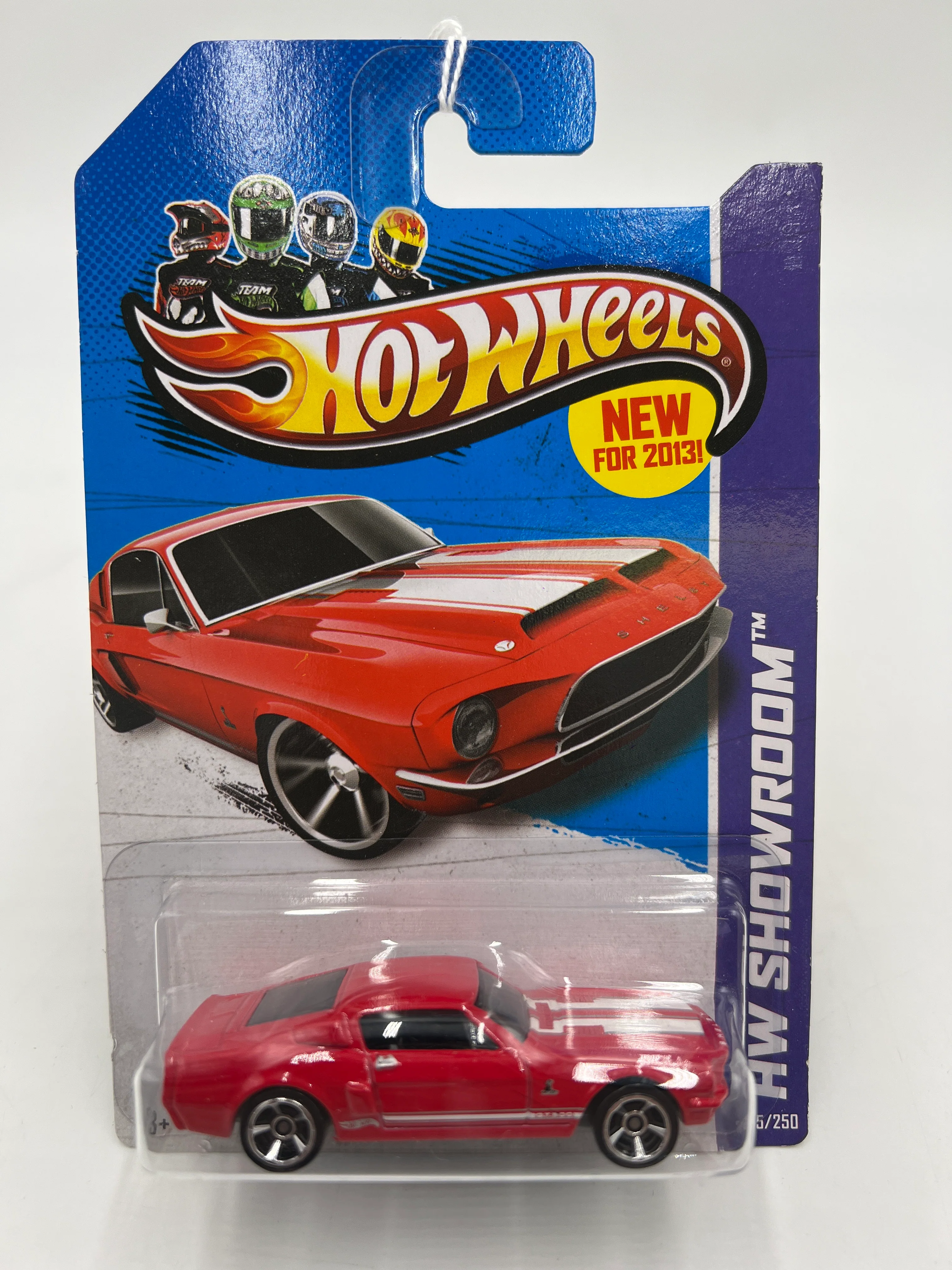 2013 Hot Wheels Showroom #245 68 Shelby GT500 Red 20B - Image 2