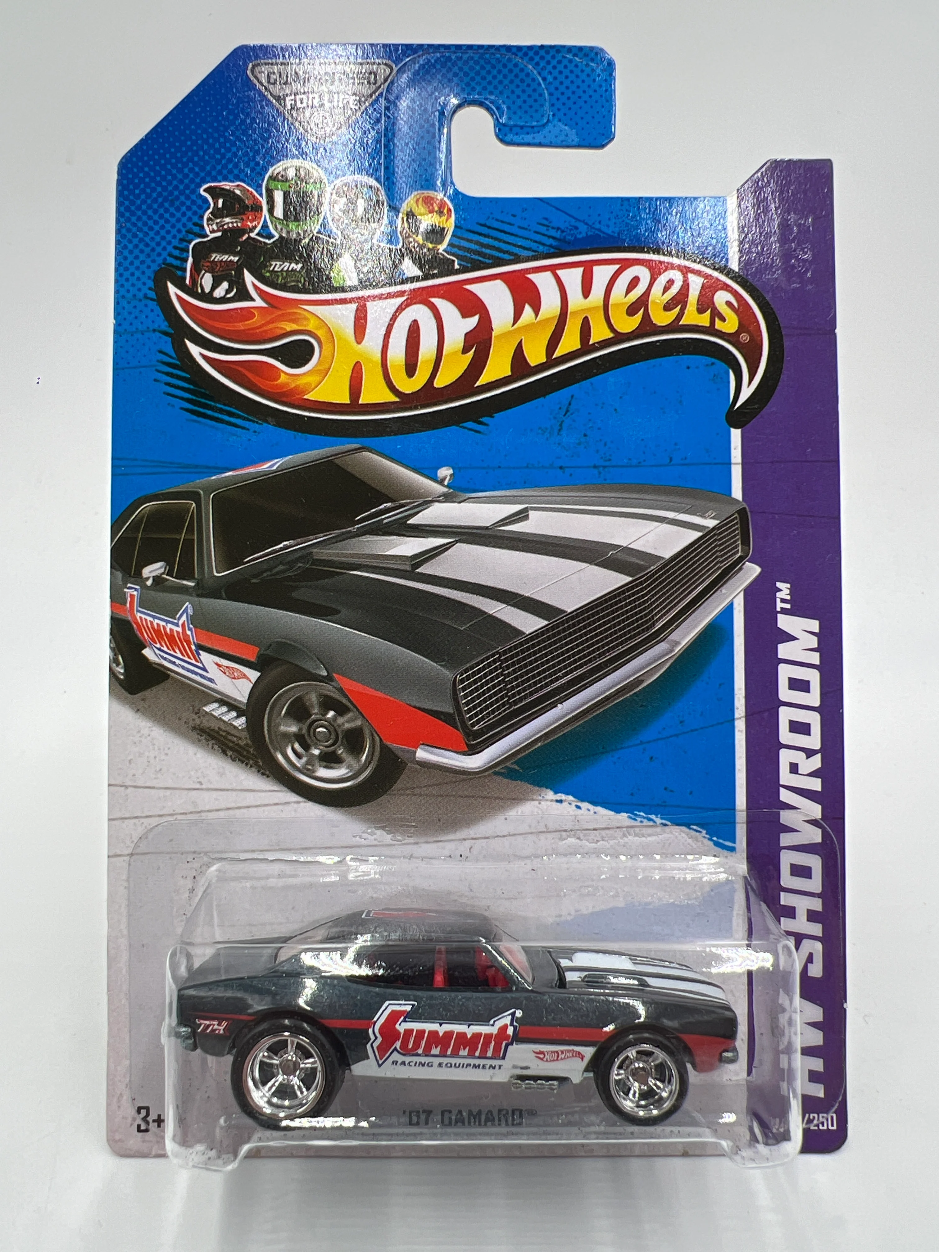 2013 Hot Wheels Super Treasure Hunt #244 67 Camaro Summit W/ Protector