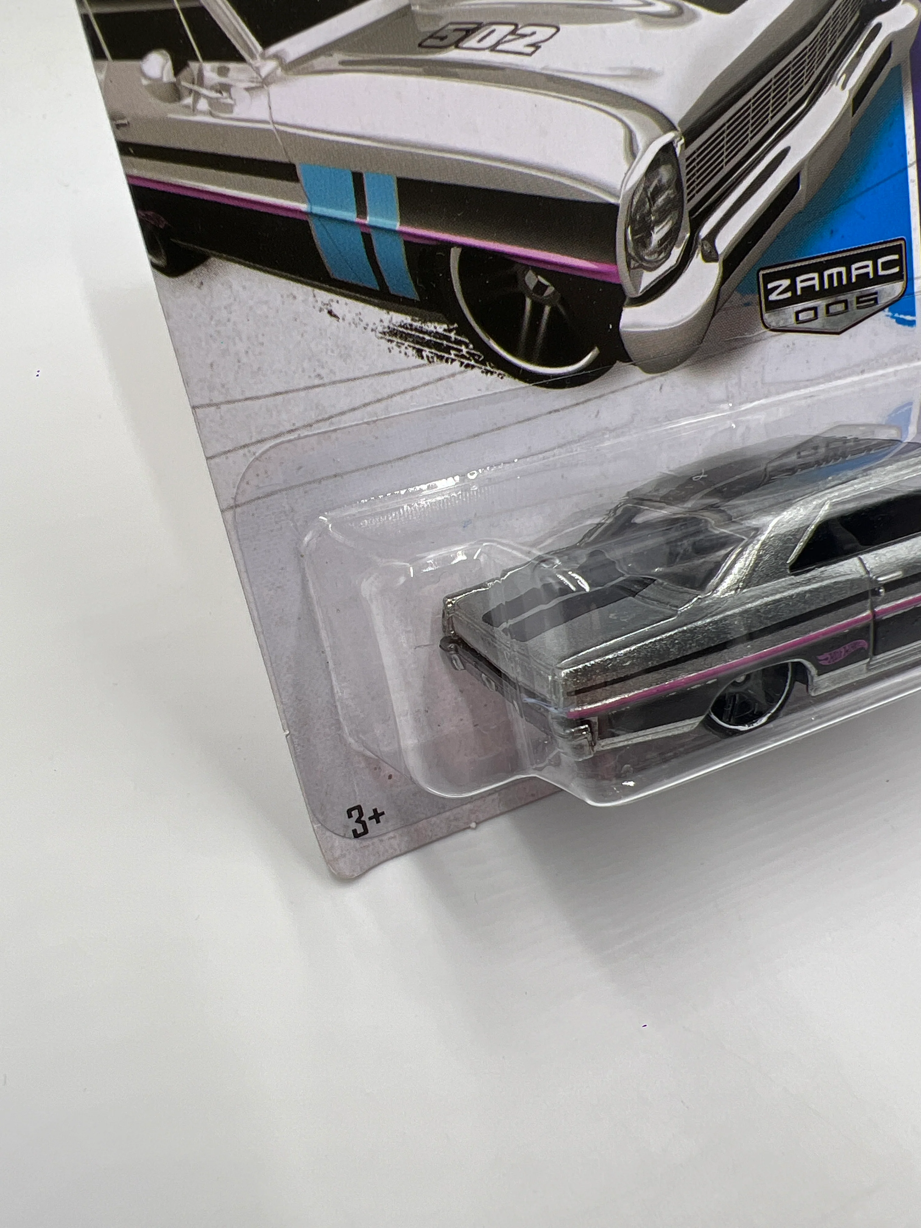 2013 Hot Wheels Walmart Exclusive Zamac 5 #231 66 Chevy Nova 148C - Image 5