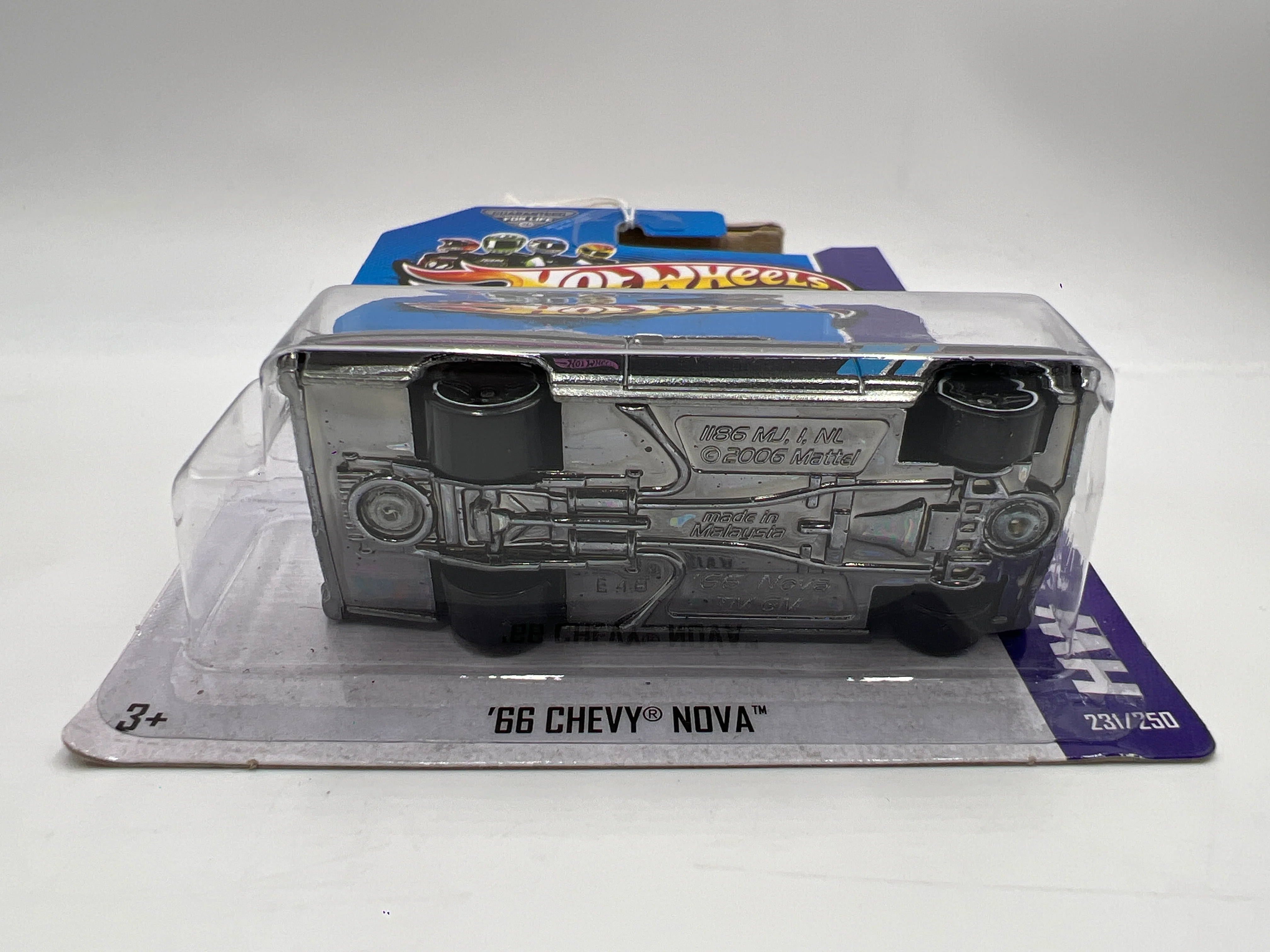 2013 Hot Wheels Walmart Exclusive Zamac 5 #231 66 Chevy Nova 148C - Image 6