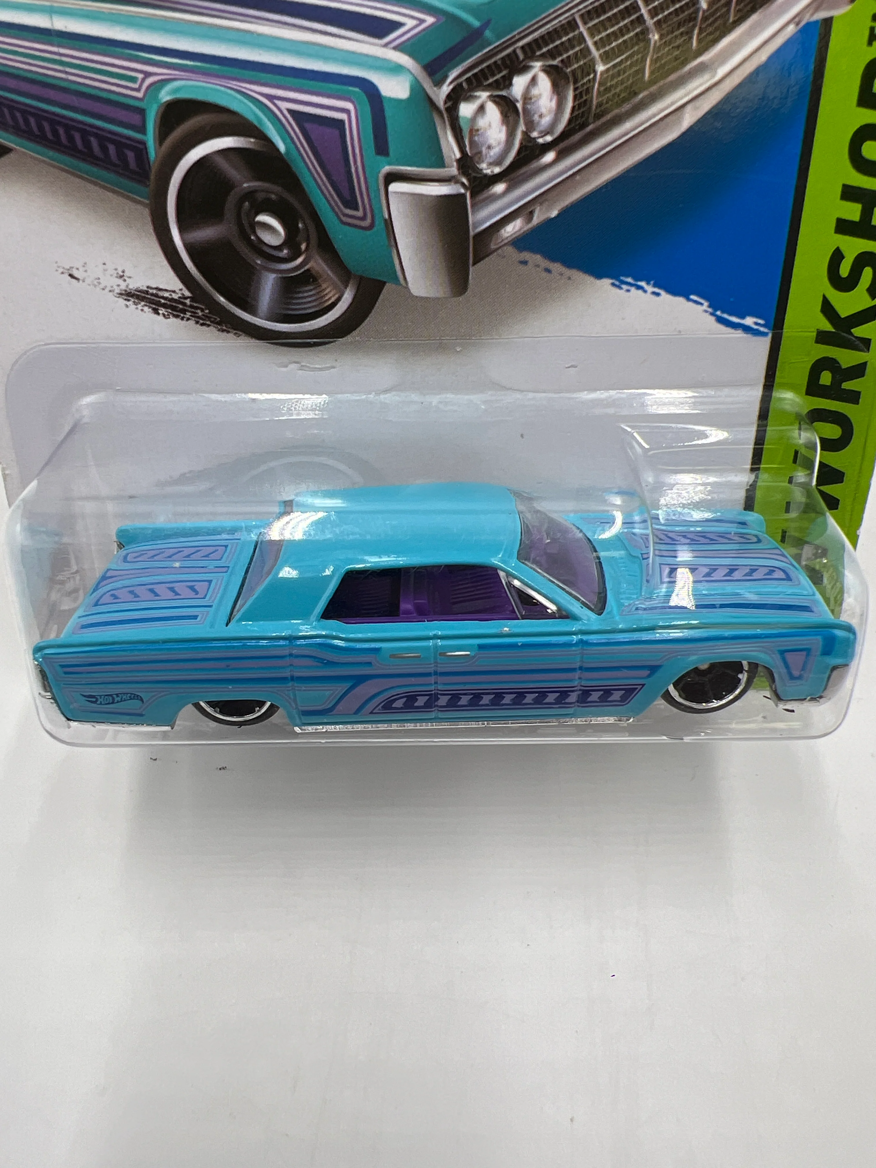 2014 Hot Wheels Workshop #208 64 Lincoln Continental *Card Not Perfect* 53F - Image 3