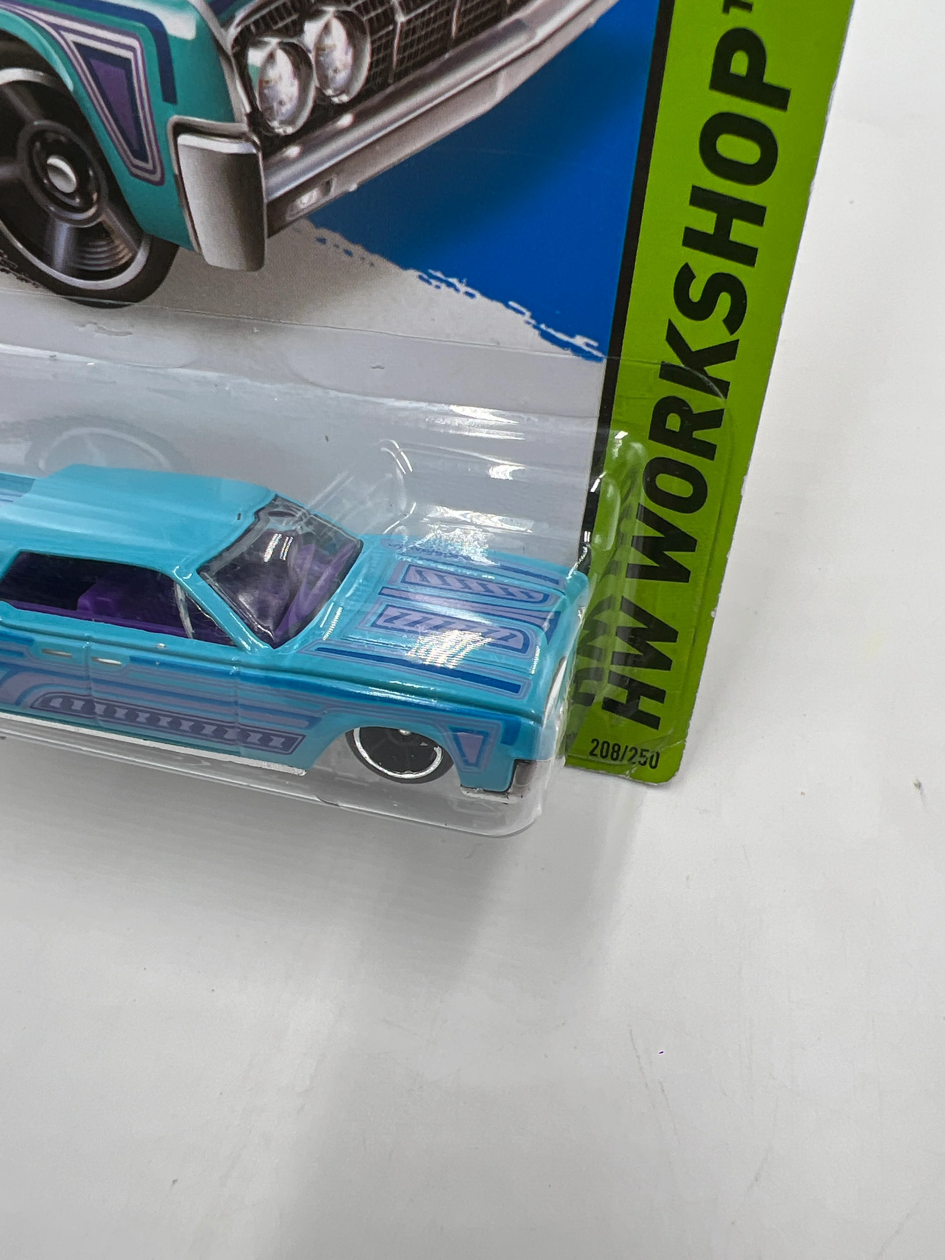 2014 Hot Wheels Workshop #208 64 Lincoln Continental *Card Not Perfect* 53F - Image 4
