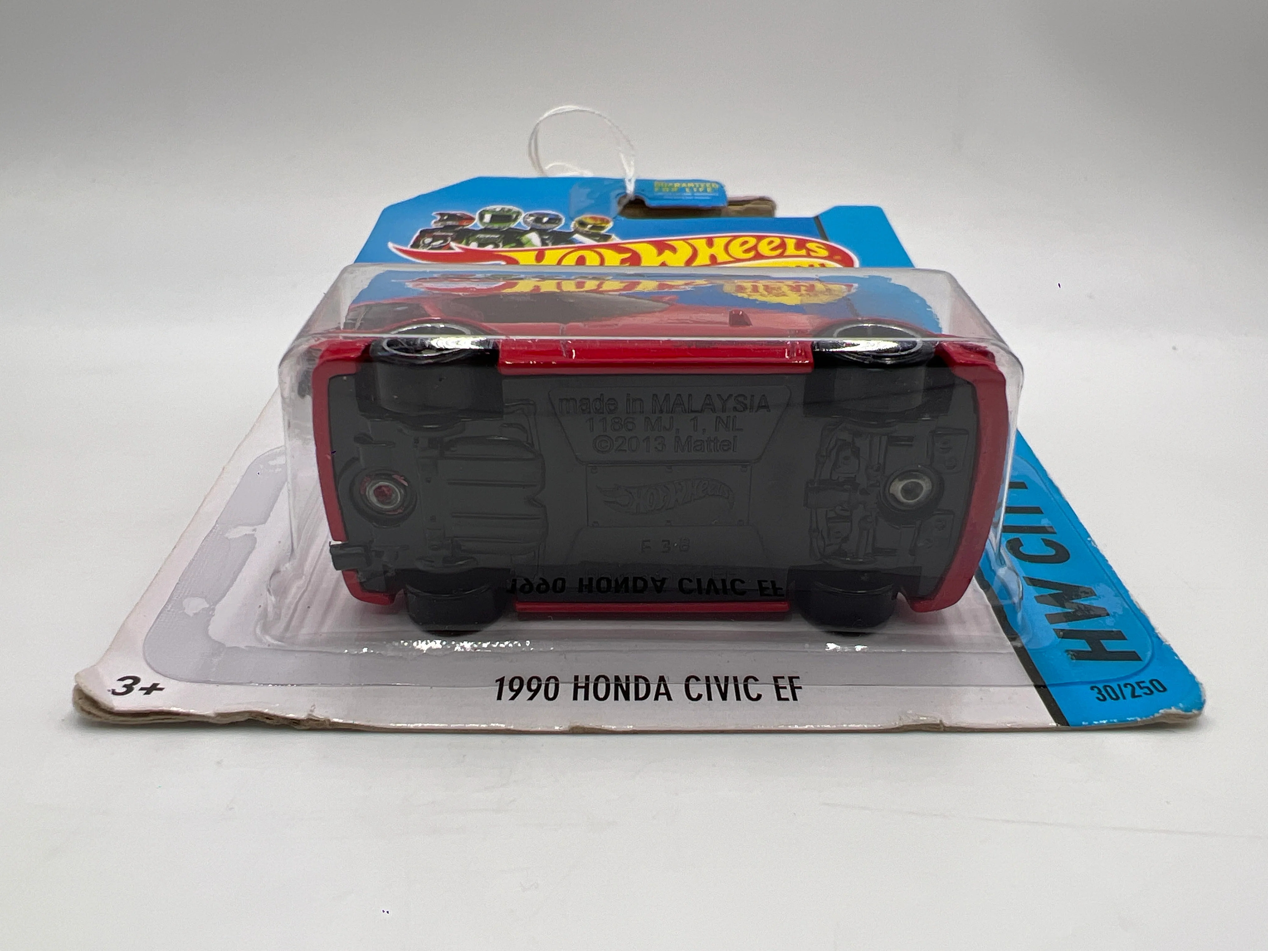 2014 Hot Wheels City #30 1990 Honda Civic EF Red Bad Card 78A - Image 8