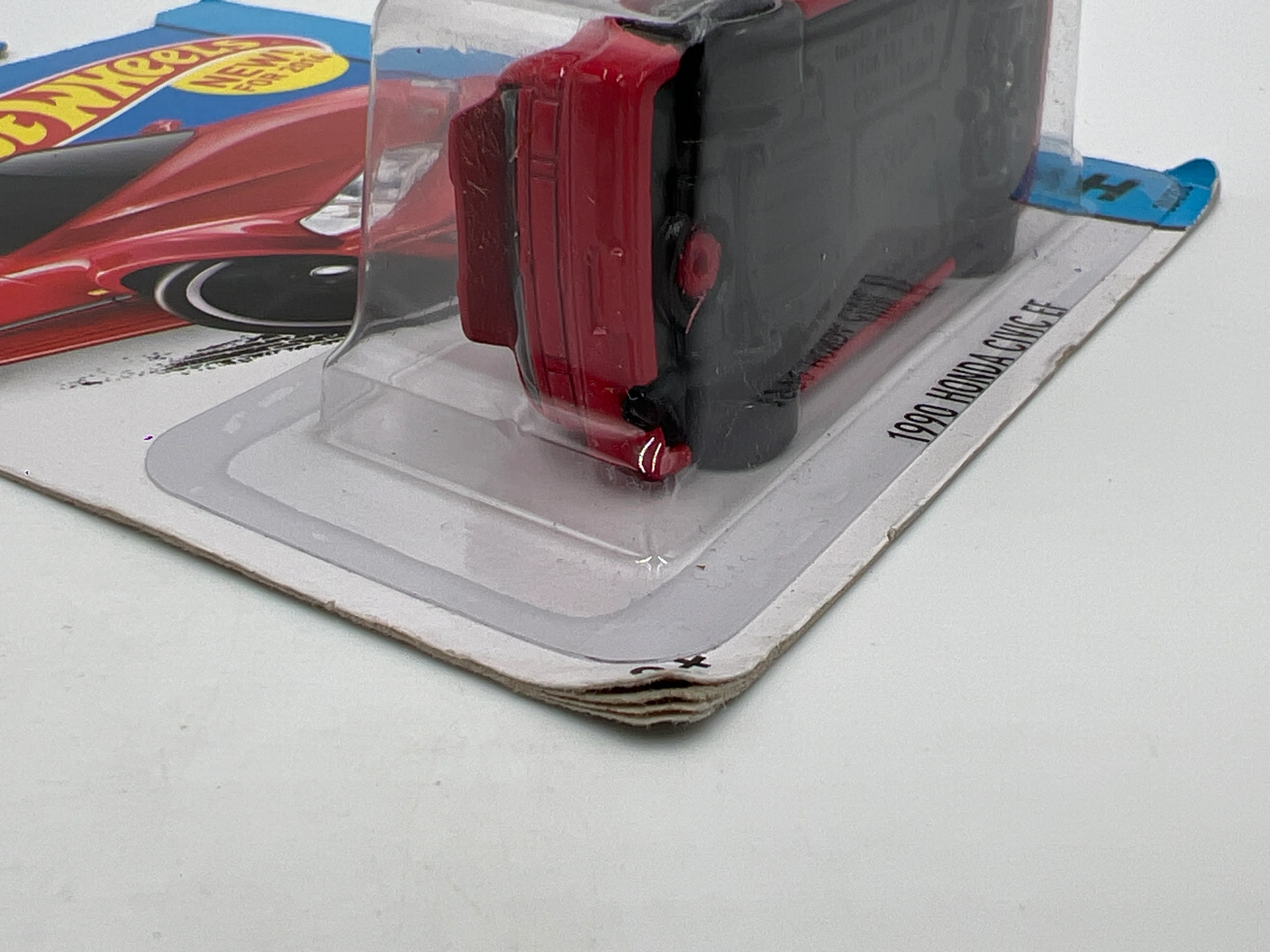2014 Hot Wheels City #30 1990 Honda Civic EF Red 78A - Image 6