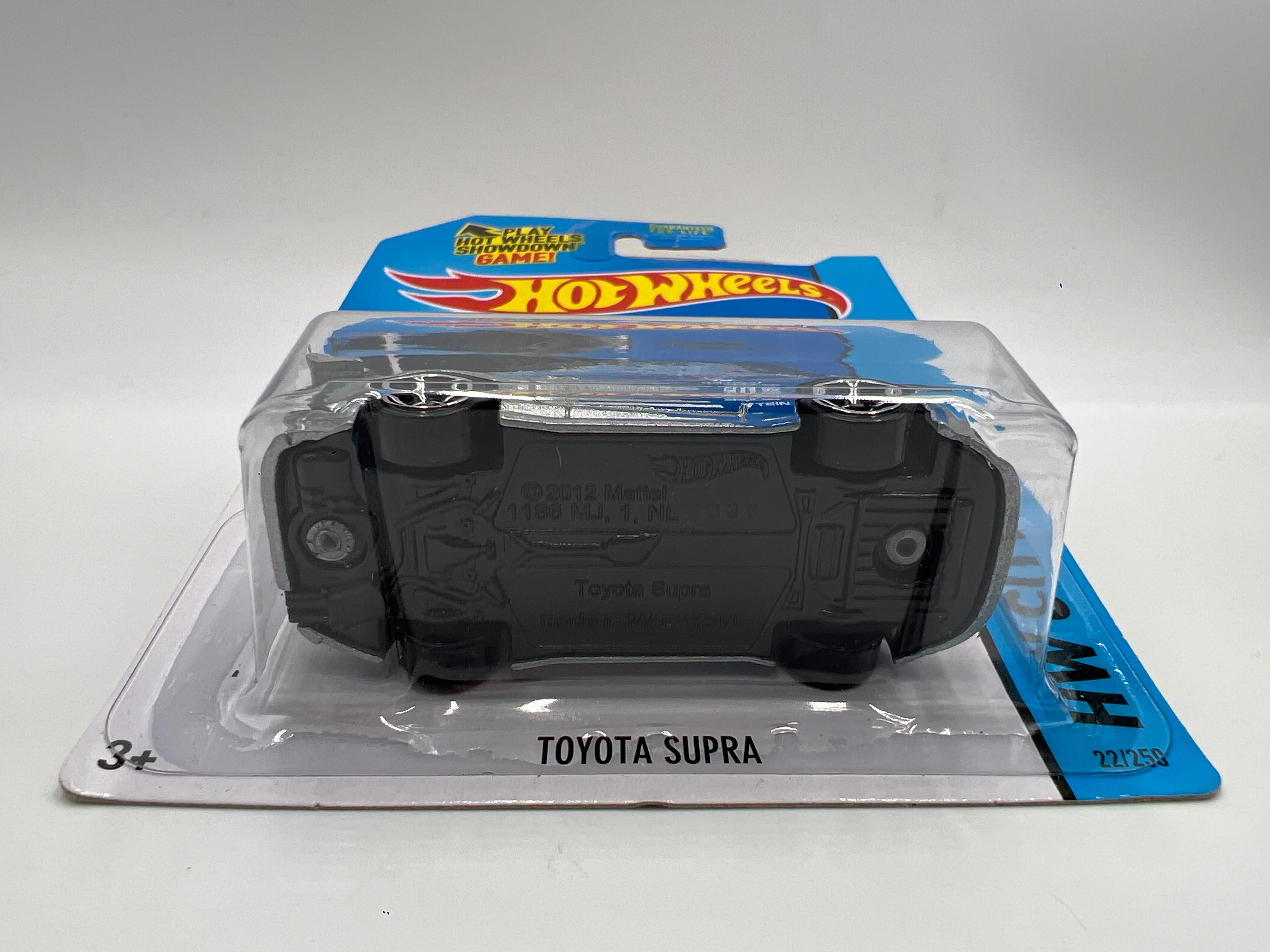 2015 Hot Wheels Kmart Exclusive #22 Toyota Supra Silver Falken W/Protector - Image 6