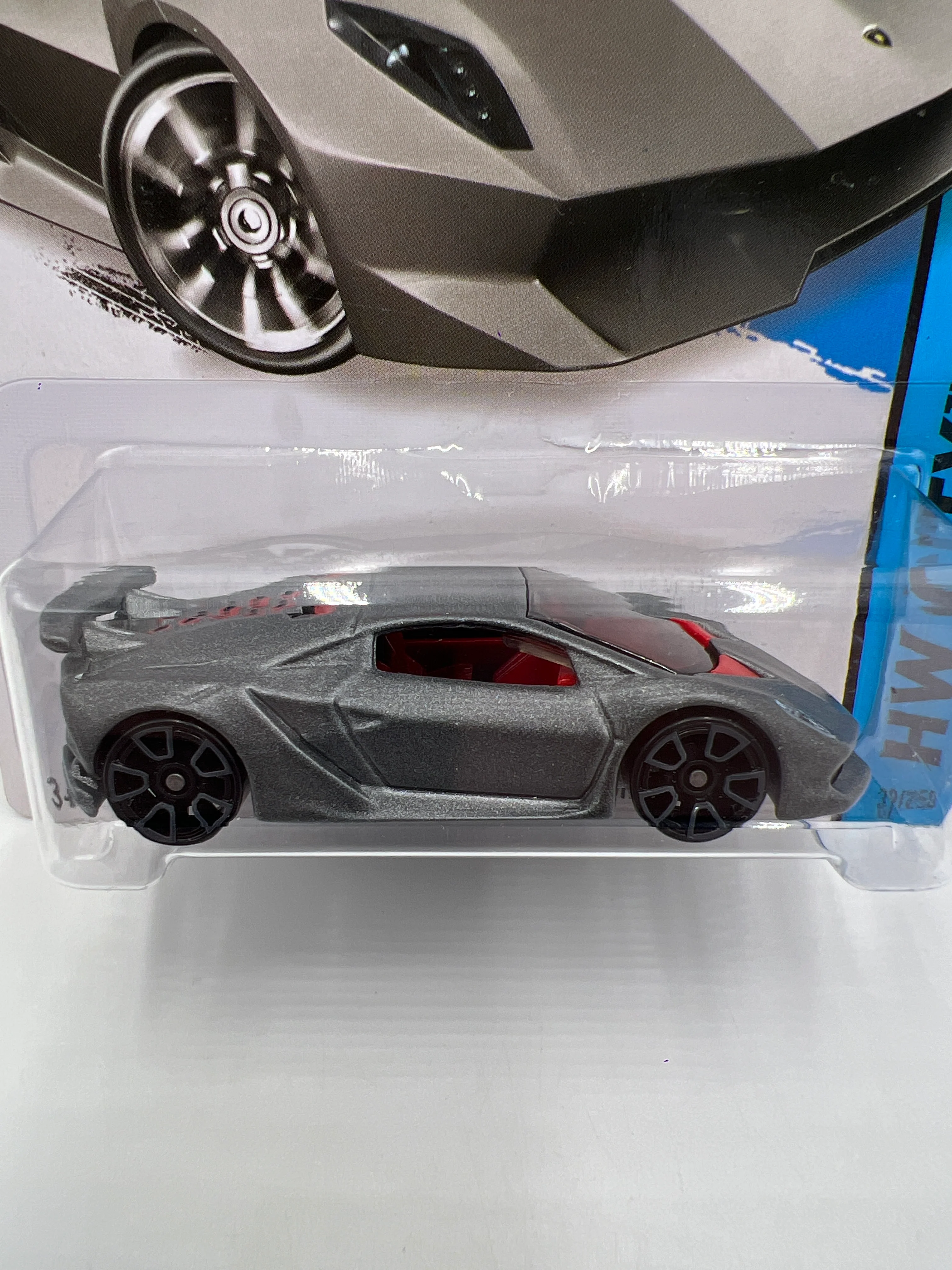 2014 Hot Wheels City #39 Need For Speed Lamborghini Sesto Elemento Gray 101B - Image 2