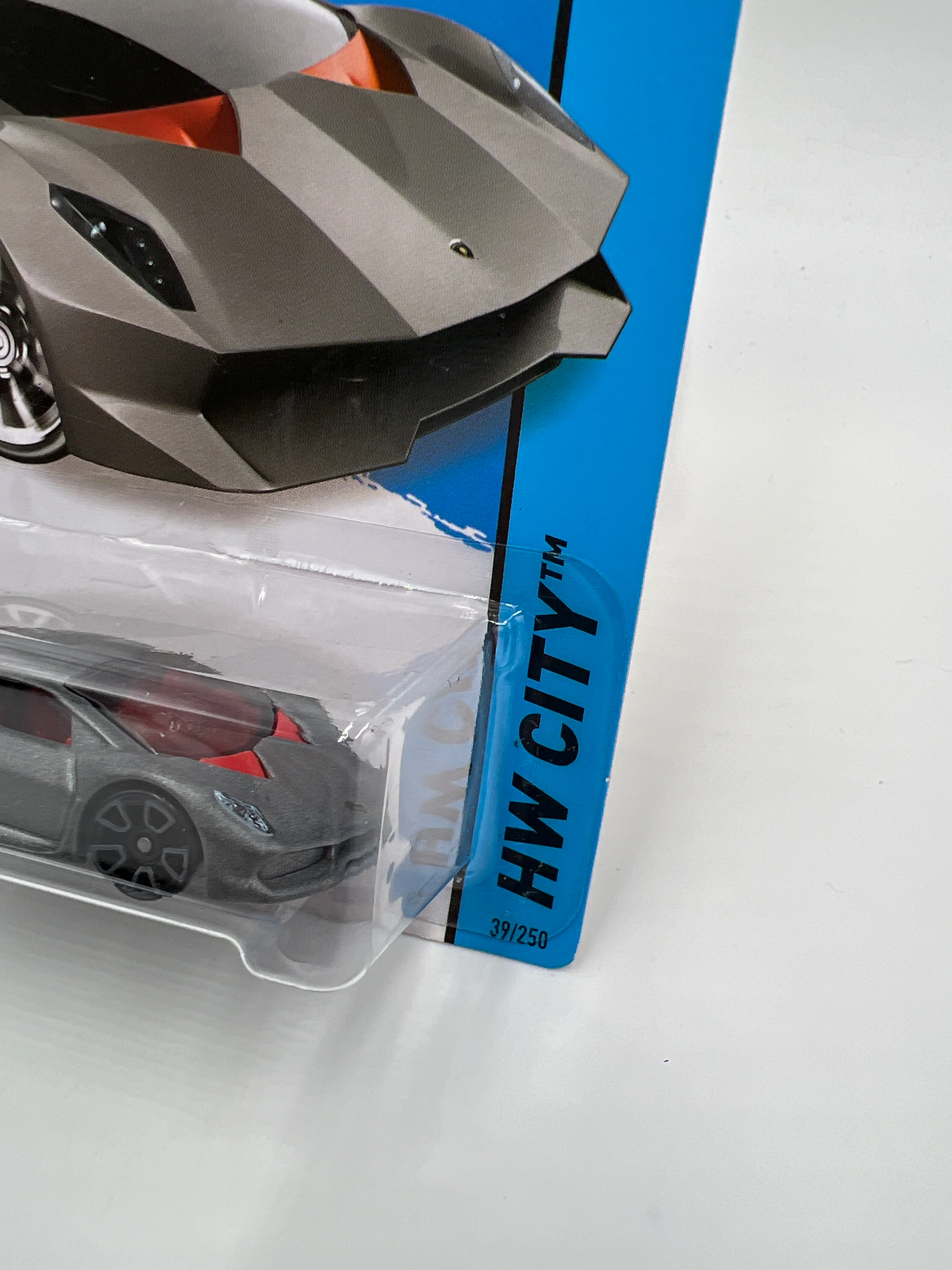 2014 Hot Wheels City #39 Need For Speed Lamborghini Sesto Elemento Gray 101B - Image 3