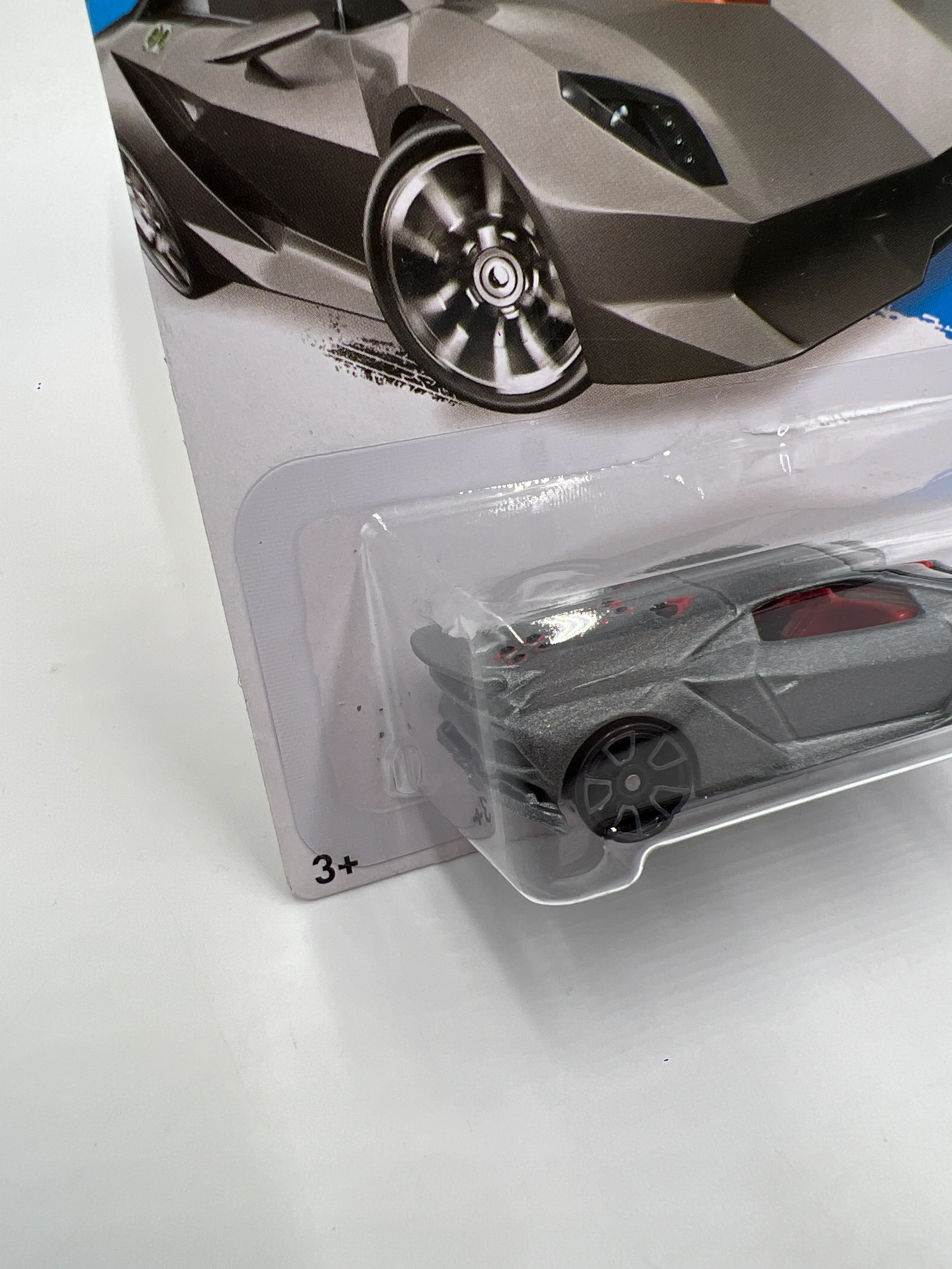 2014 Hot Wheels City #39 Need For Speed Lamborghini Sesto Elemento Gray 101B - Image 4