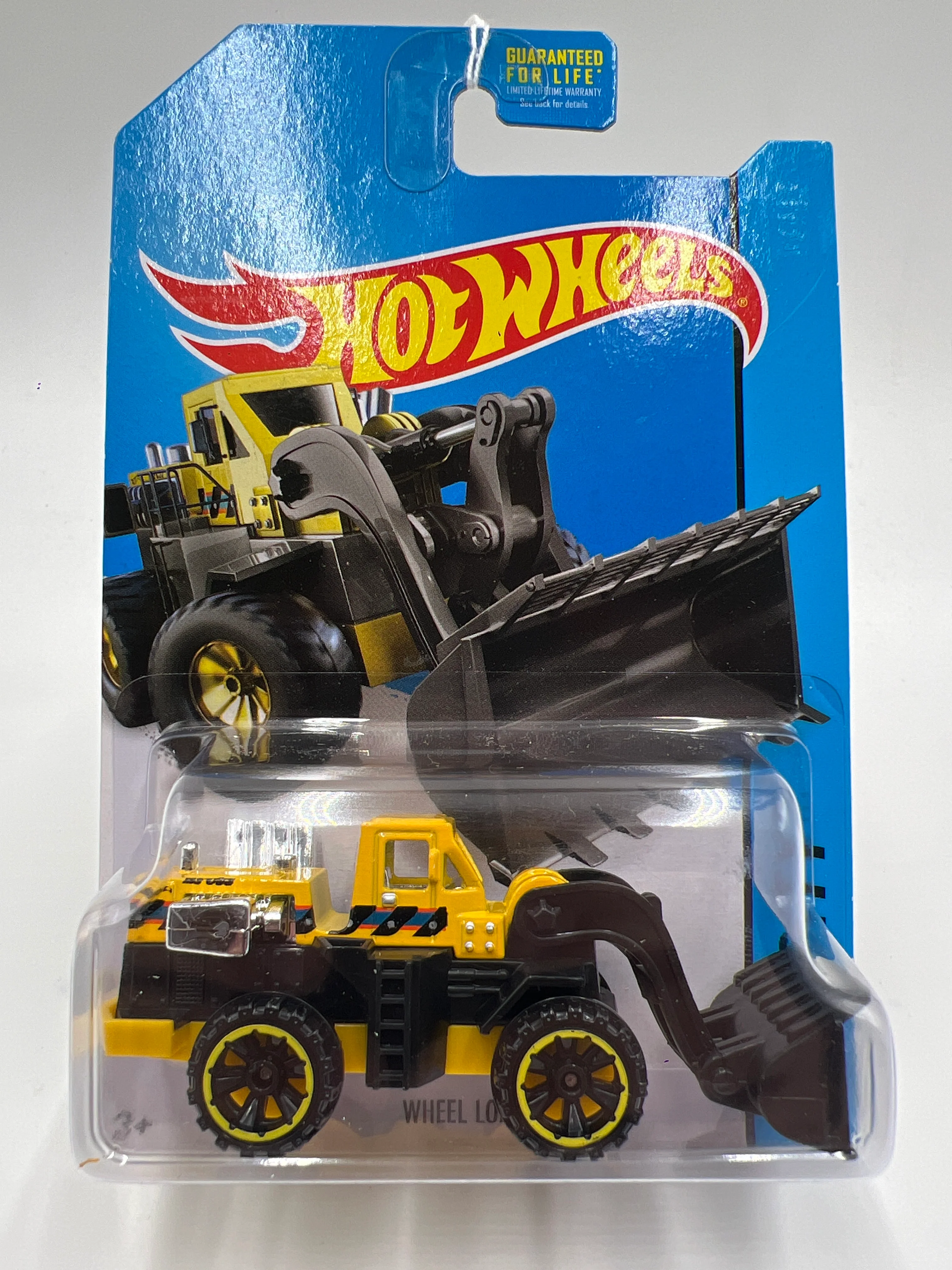 2014 Hot Wheels City #8 Wheel Loader Yellow 63C - Image 2