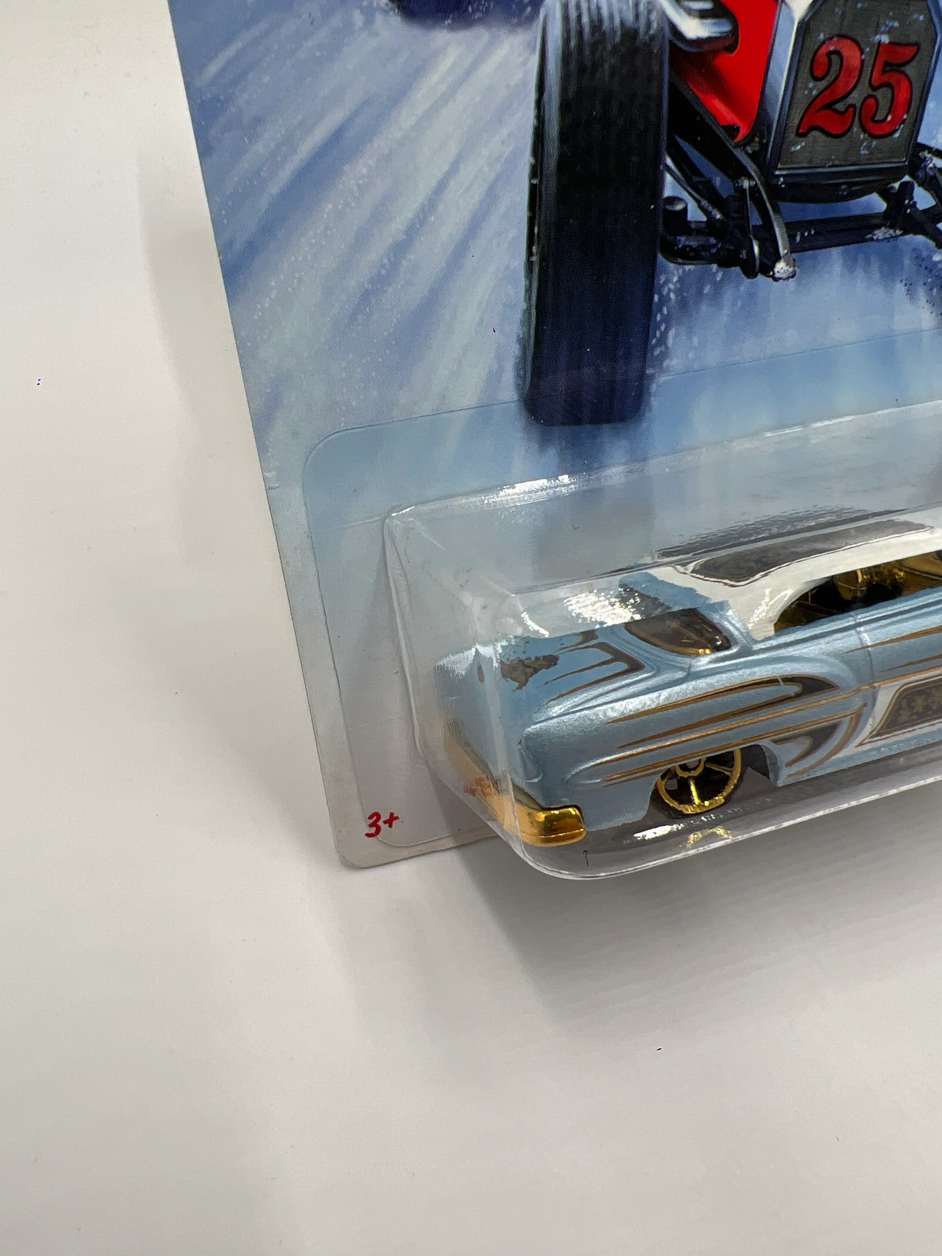 2014 Hot Wheels Holiday Hot Rods #2 Custom 53 Chevy Light Blue 158A - Image 4