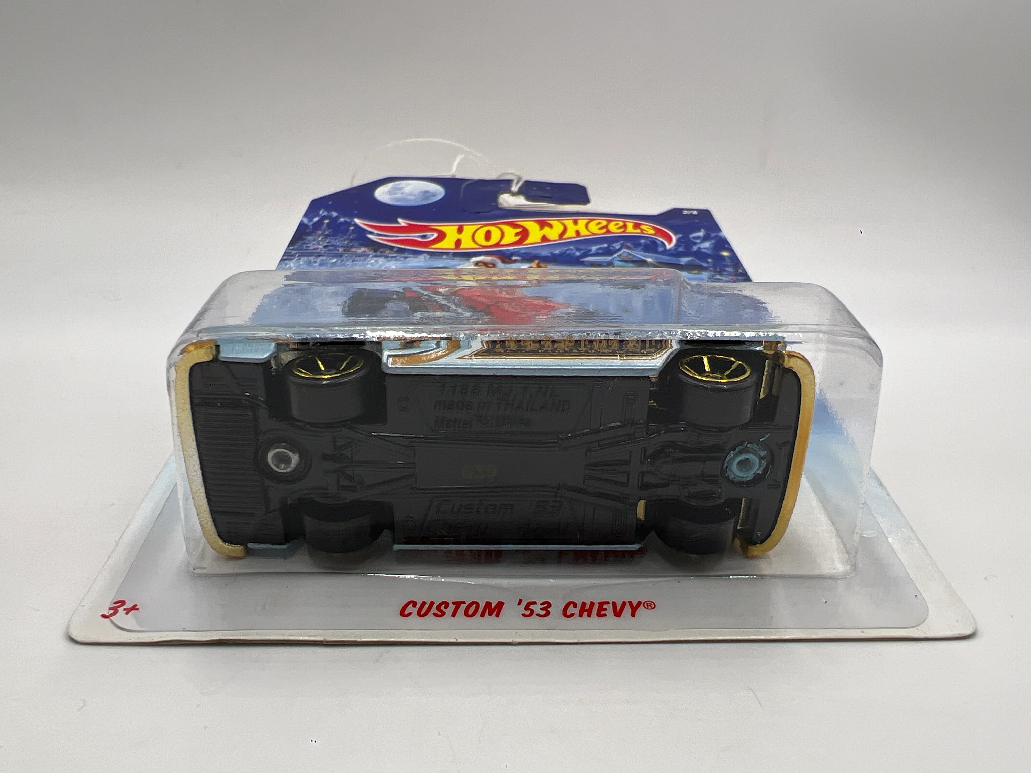 2014 Hot Wheels Holiday Hot Rods #2 Custom 53 Chevy Light Blue 158A - Image 5