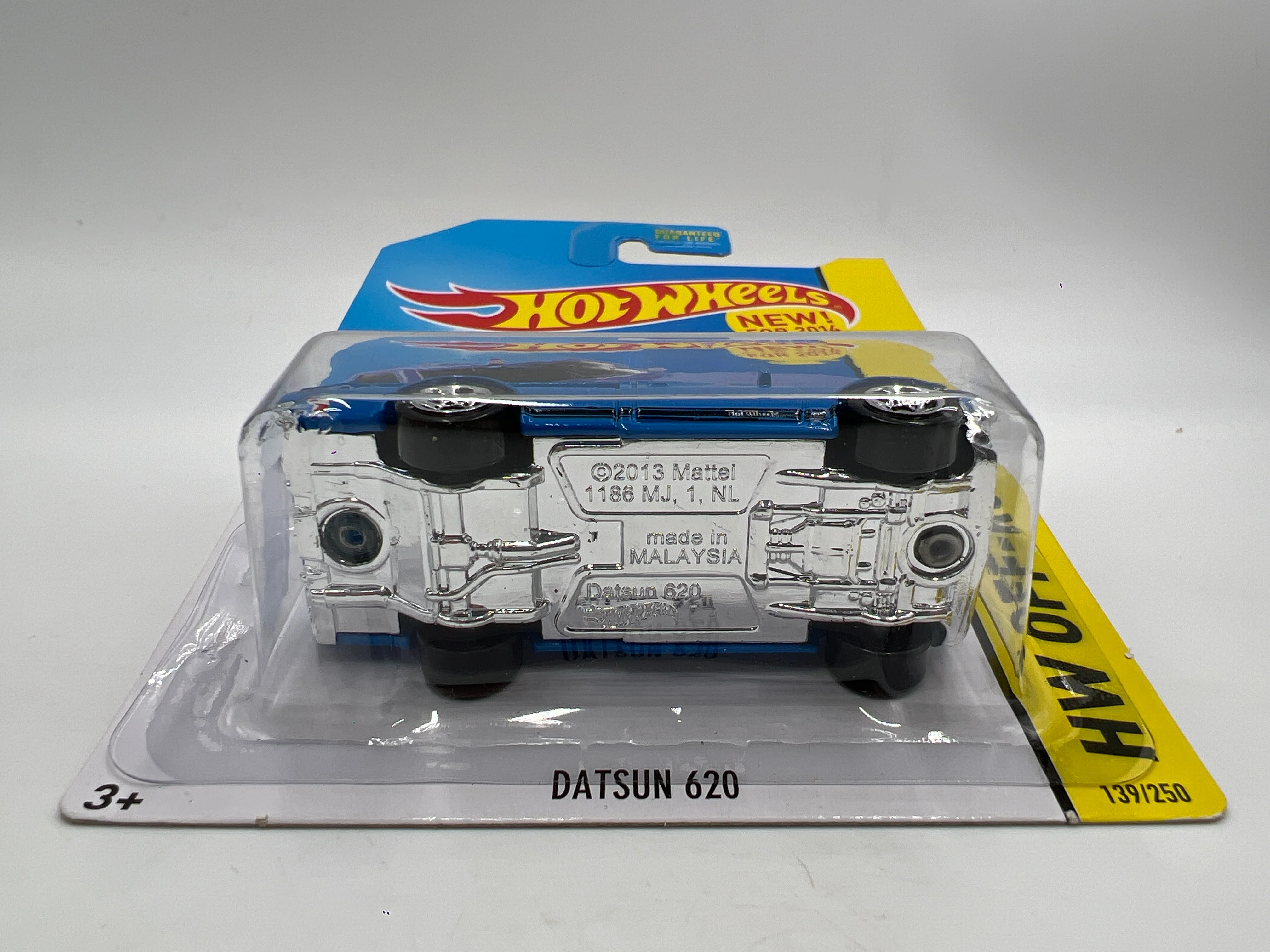 2014 Hot Wheels Kmart Exclusive Off-Road #139 Datsun 620 Blue W/Protector - Image 5
