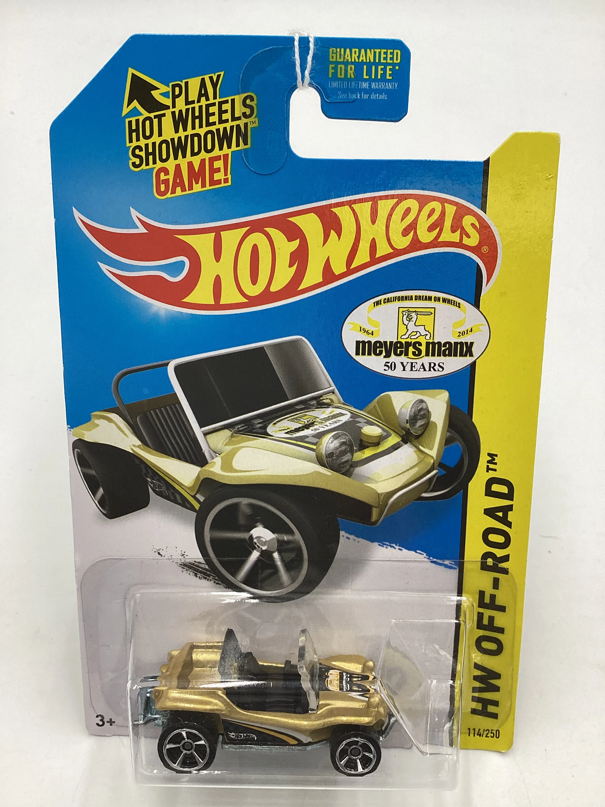 2014 Hot Wheels Off Road #114 Meyers Manx Gold 67G - Image 2