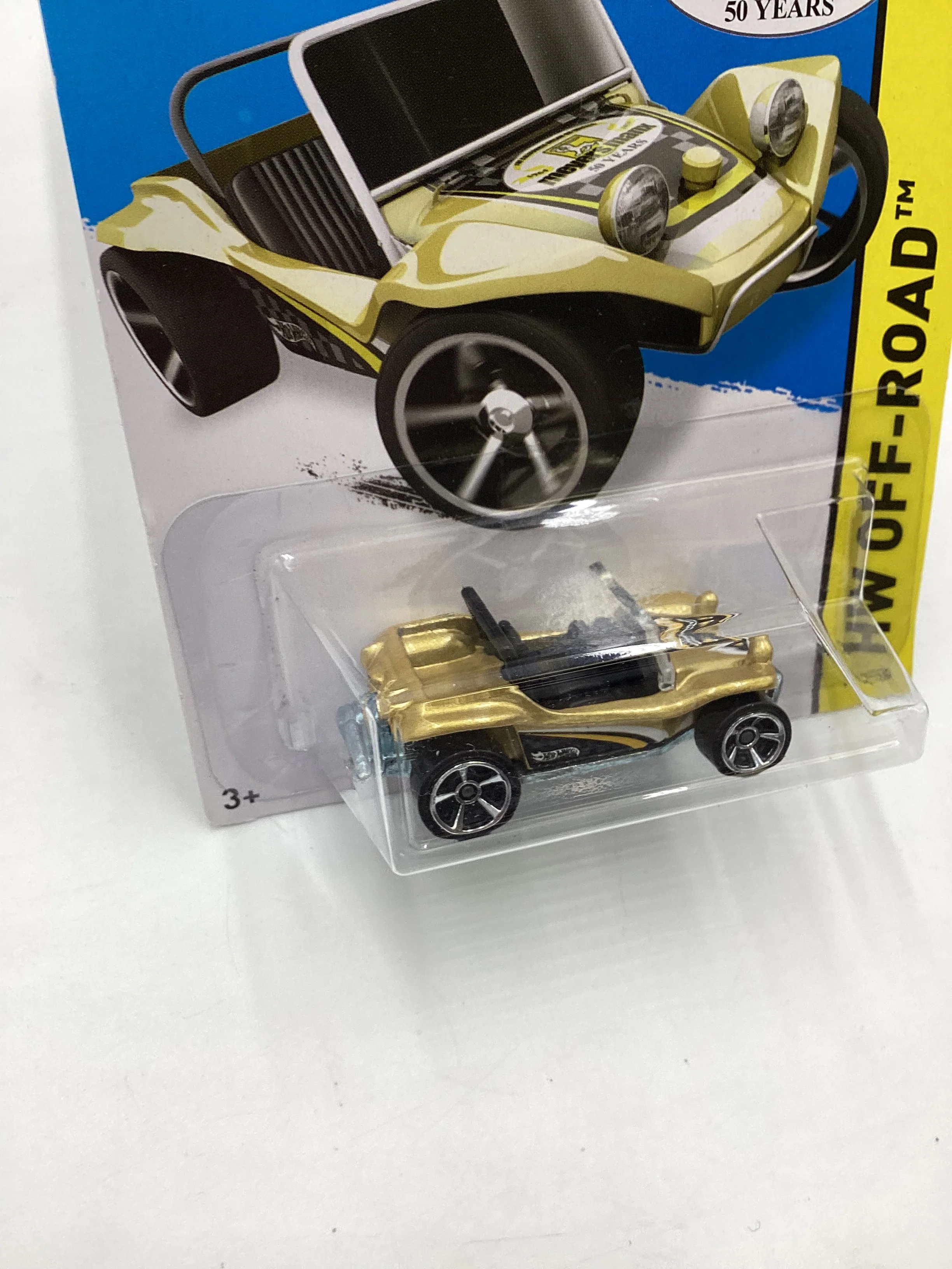2014 Hot Wheels Off Road #114 Meyers Manx Gold 67G - Image 5