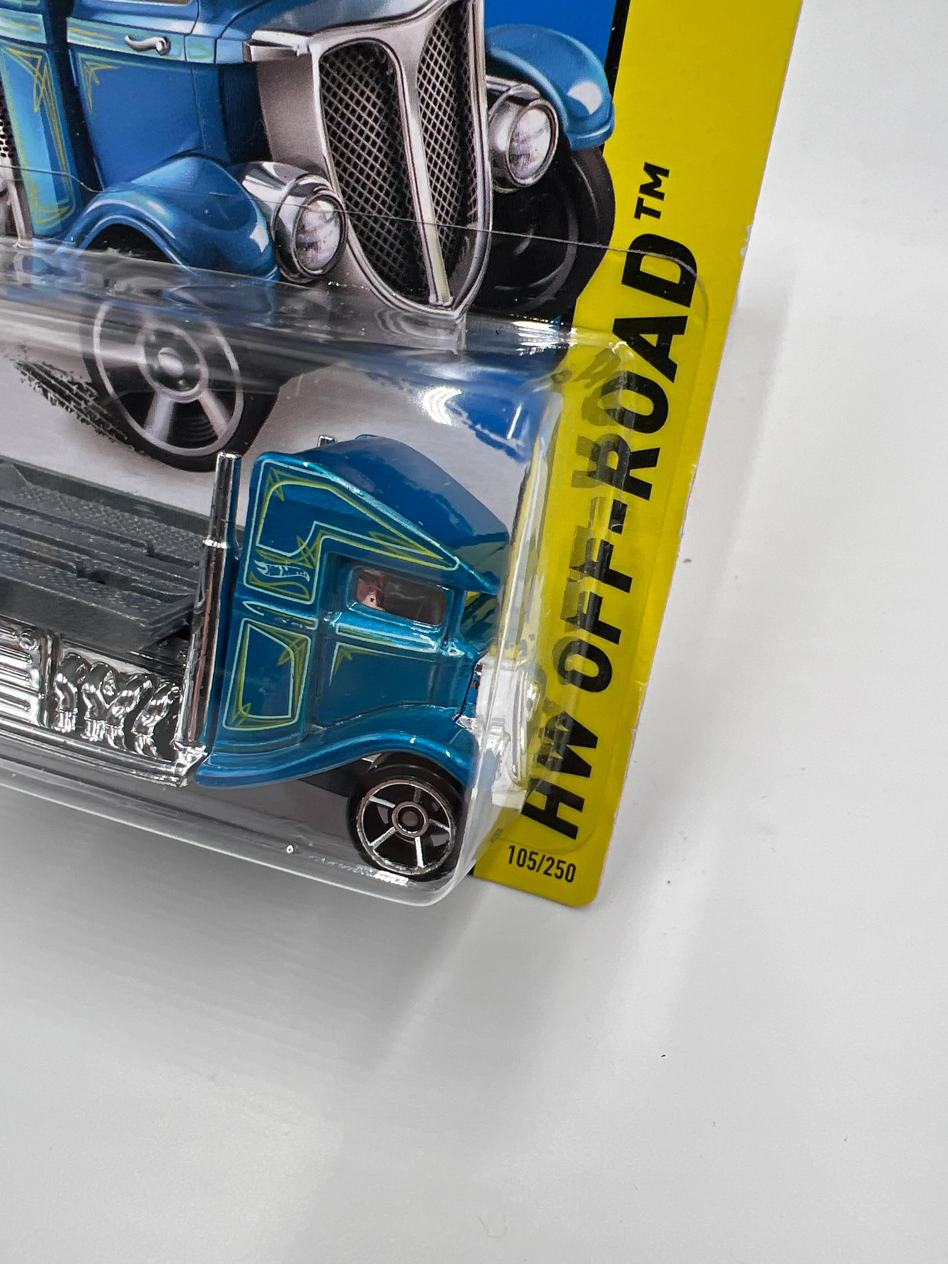 2014 Hot Wheels Off-Road #105 Fast-Bed Hauler Blue 54H - Image 4