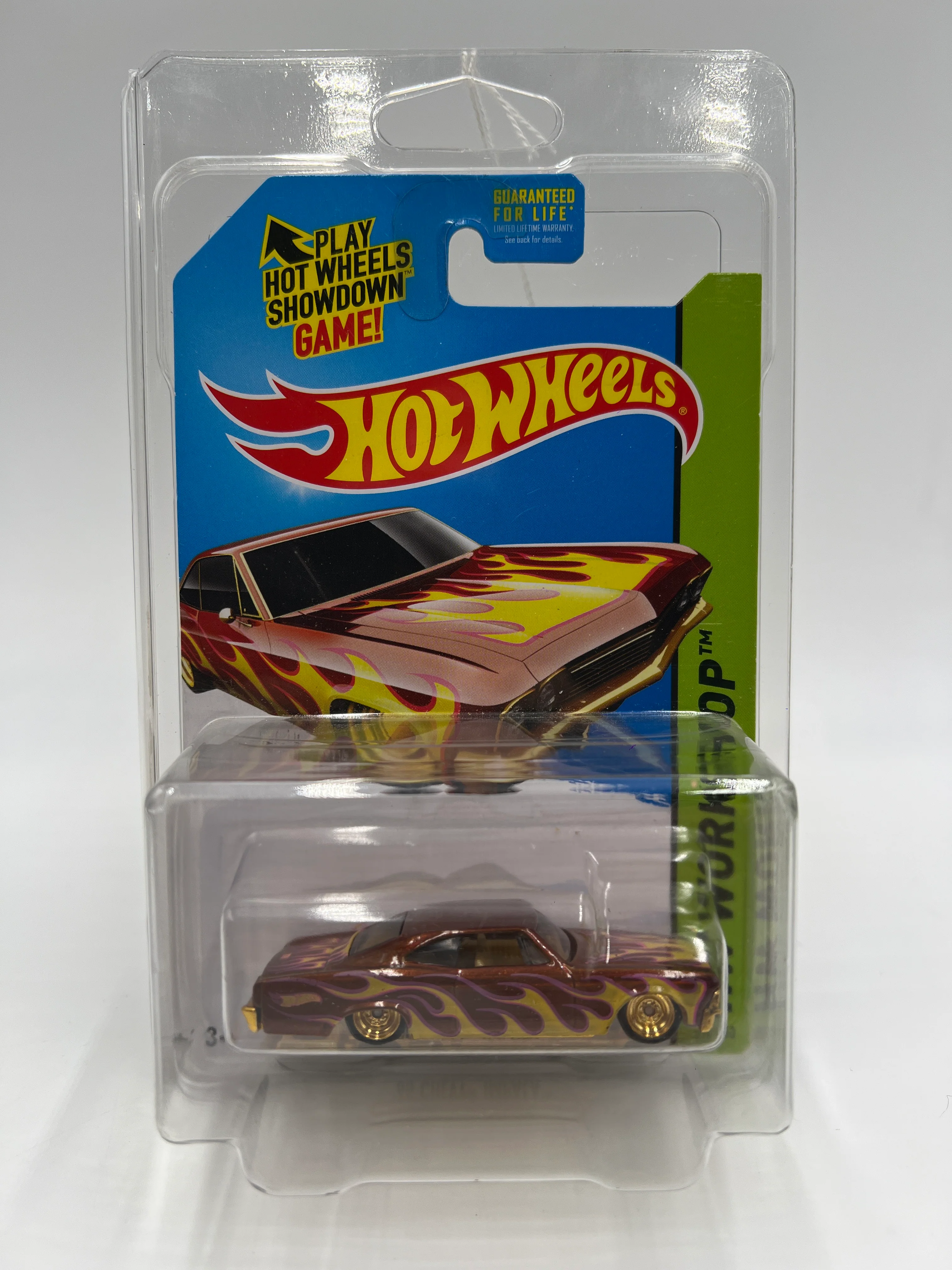 2014 Hot Wheels Super Treasure Hunt #218 65 Chevy Impala W/Protector 2 - Image 7