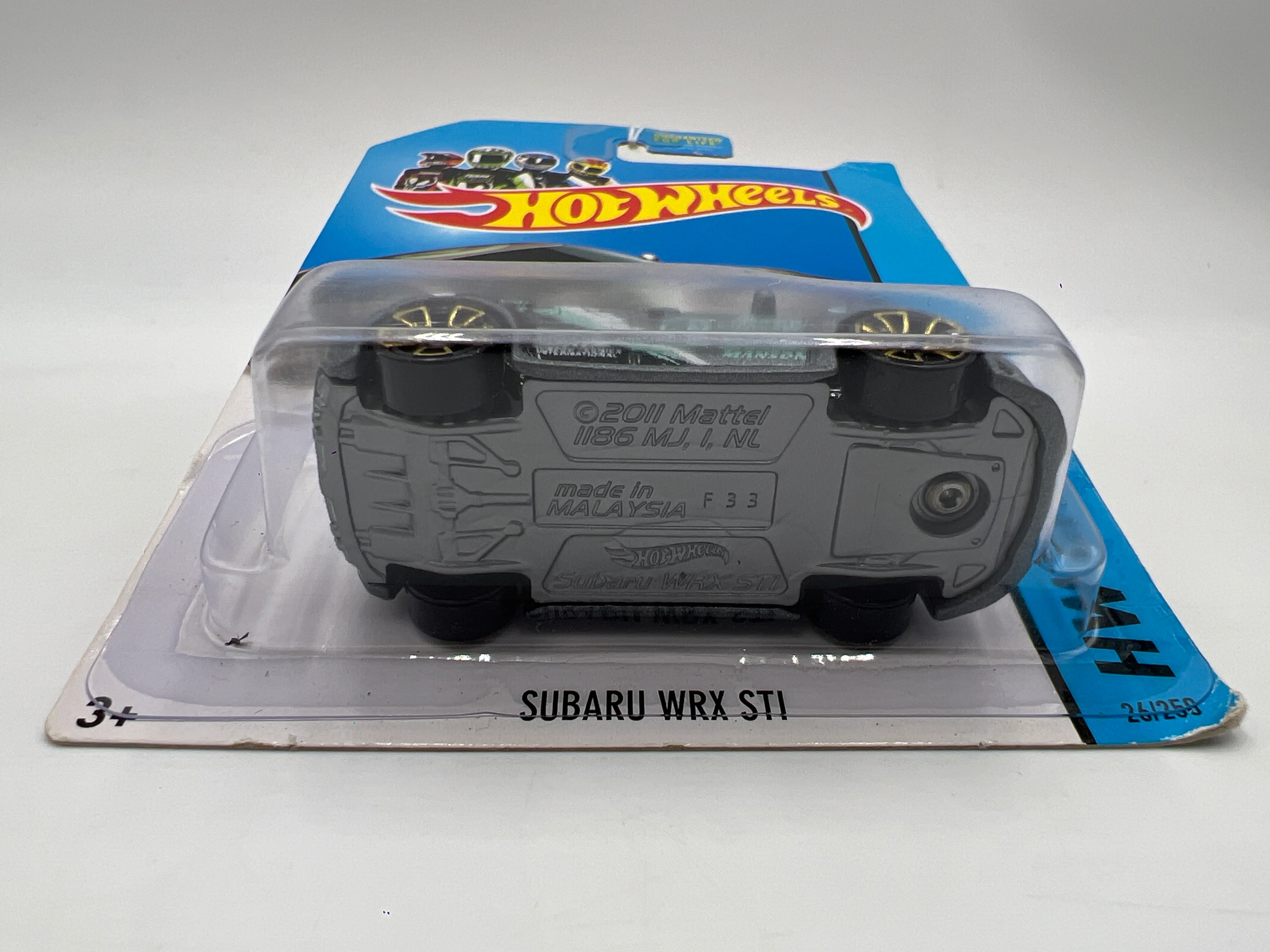 2014 Hot Wheels City Treasure Hunt #26 Subaru WRX STI Gray 277B - Image 5