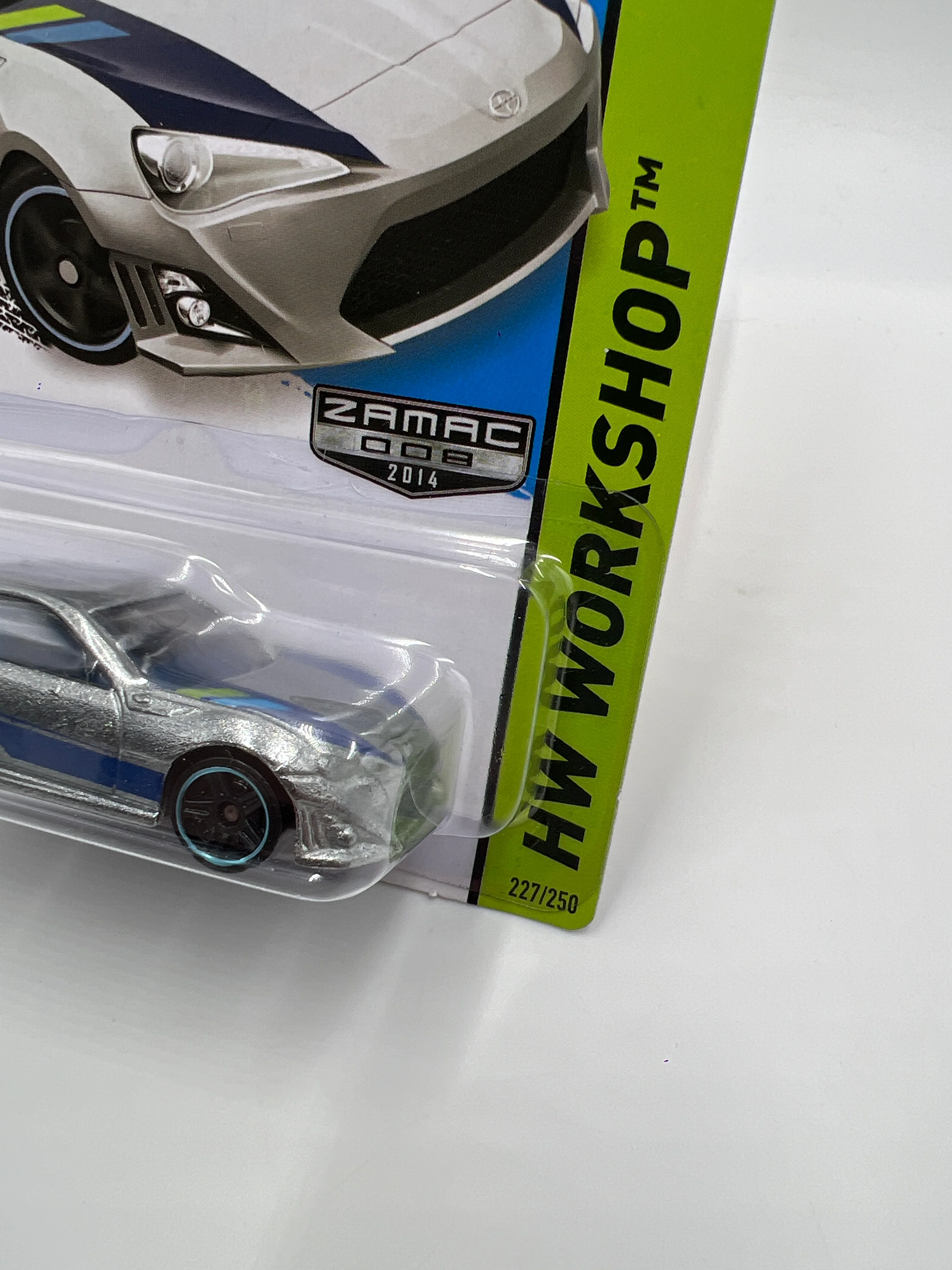 2014 Hot Wheels Walmart Exclusive Zamac 8 #227 Scion FR-S see description card not perfect 146C - Image 3