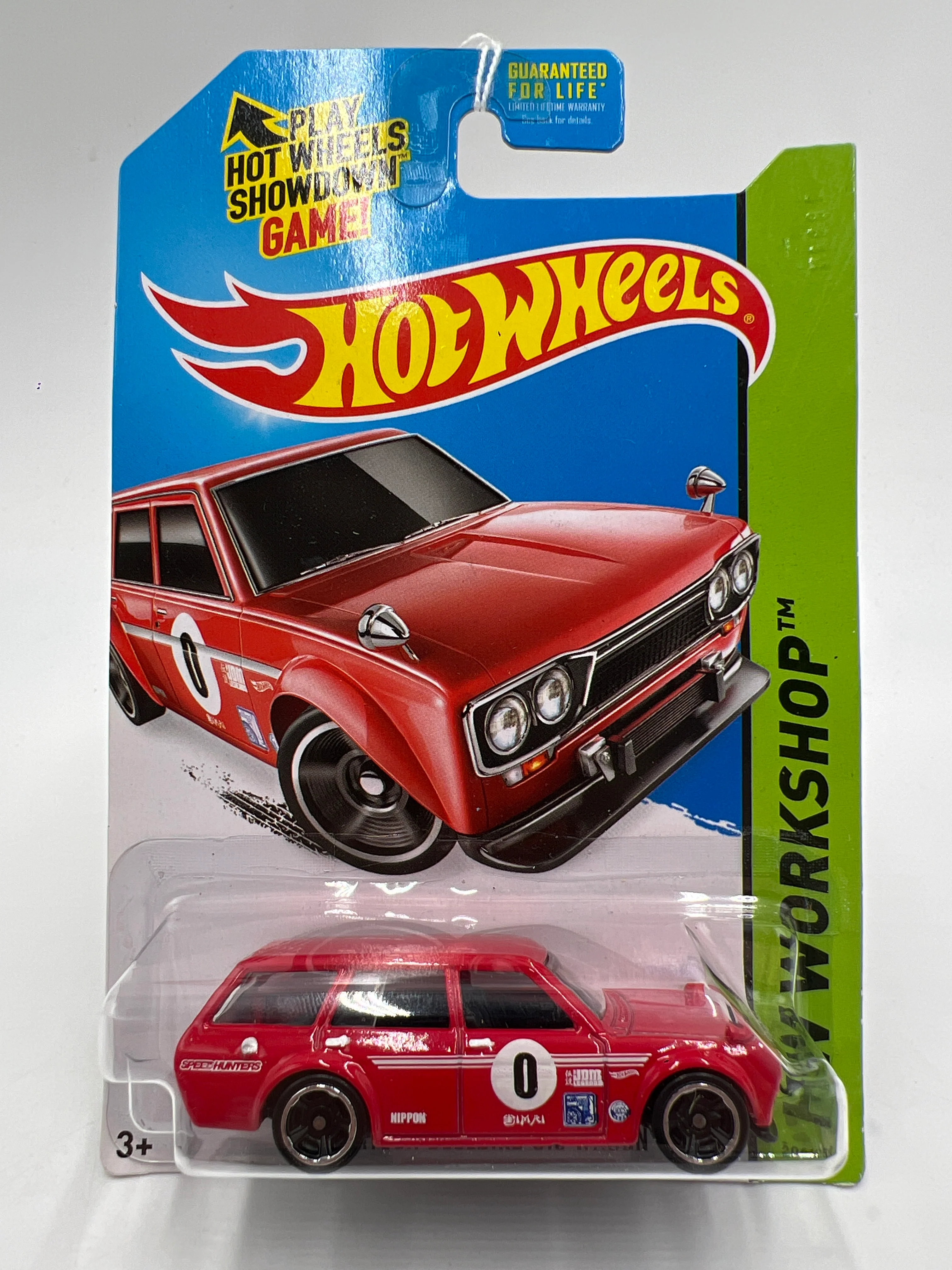 2014 Hot Wheels Workshop #206 71 Datsun Bluebird 510 Wagon Red 88D