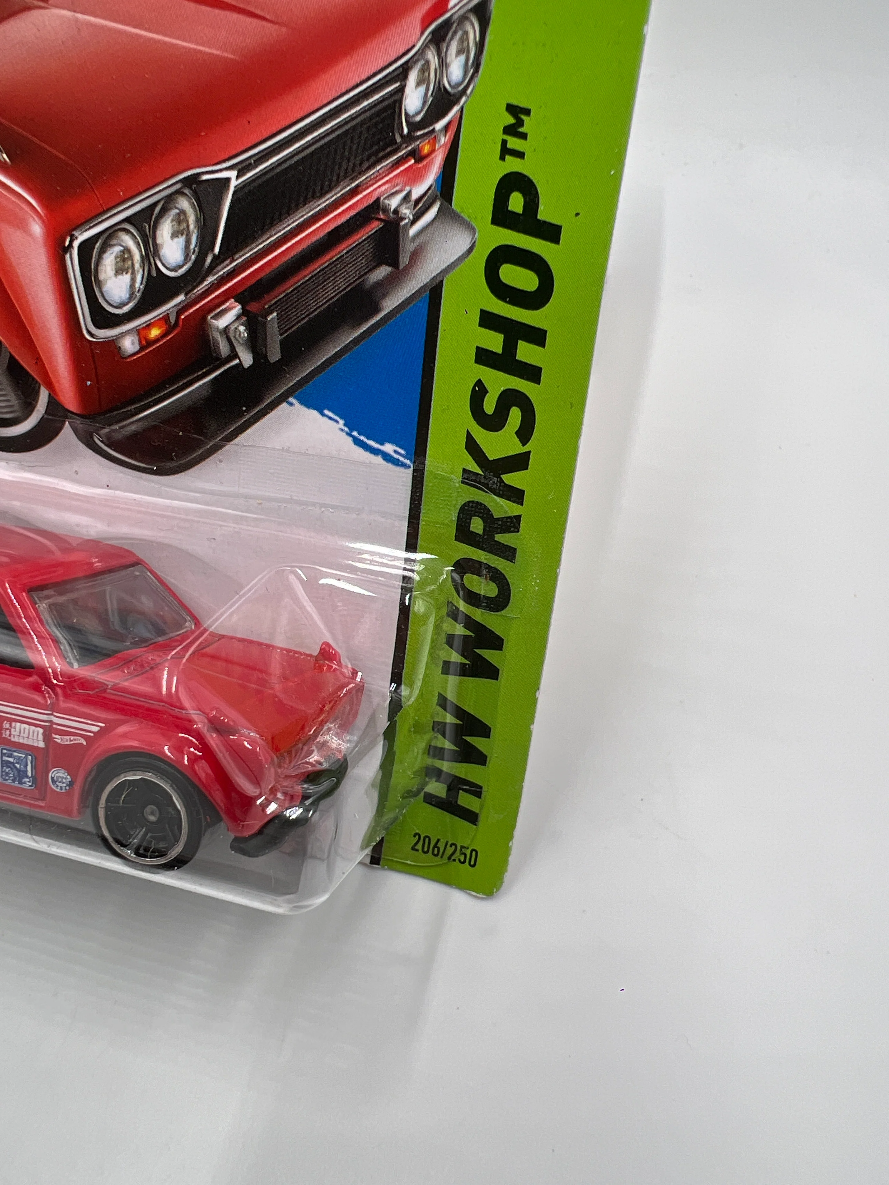 2014 Hot Wheels Workshop #206 71 Datsun Bluebird 510 Wagon Red 88D - Image 3