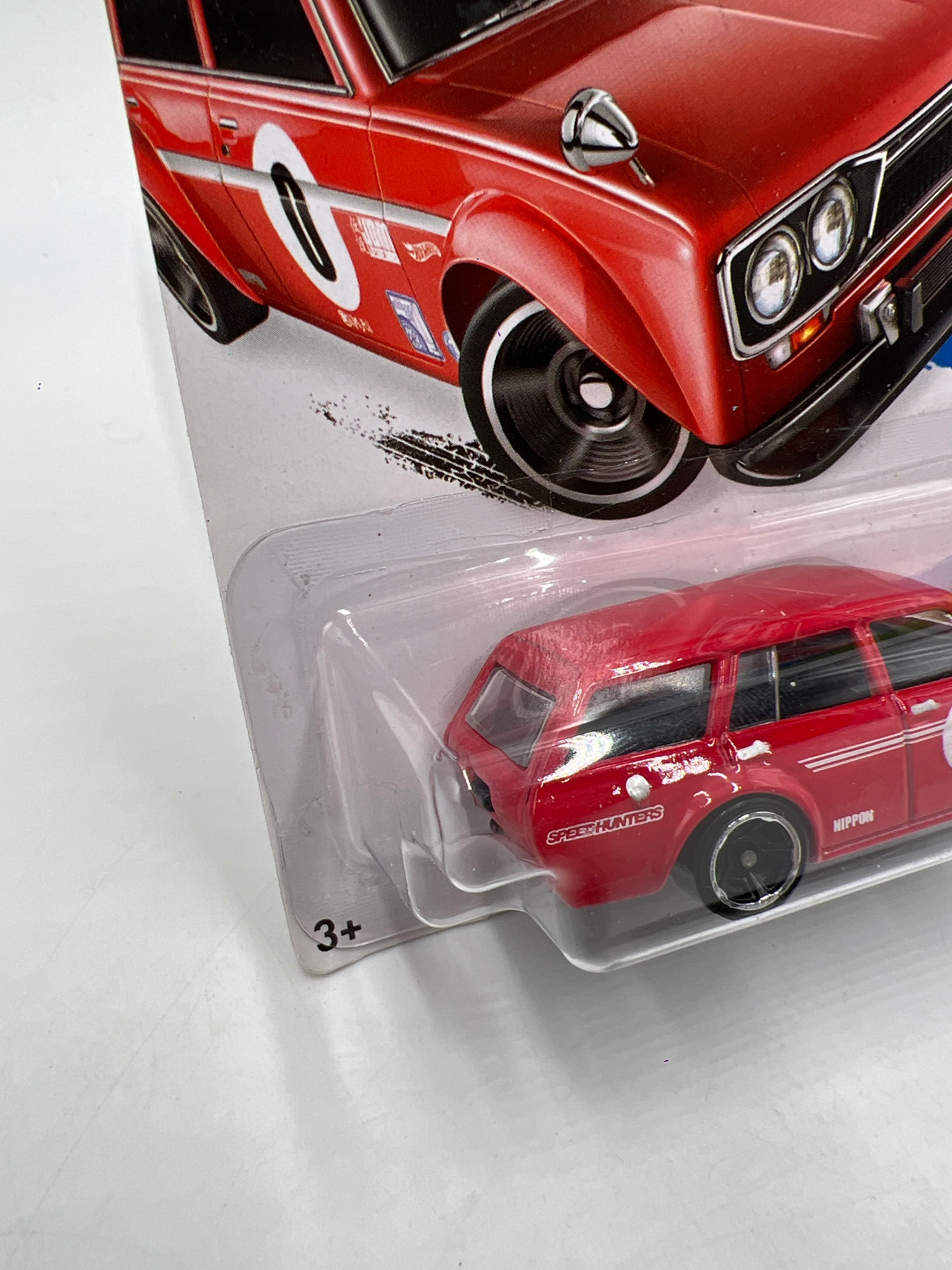 2014 Hot Wheels Workshop #206 71 Datsun Bluebird 510 Wagon Red 88D - Image 4